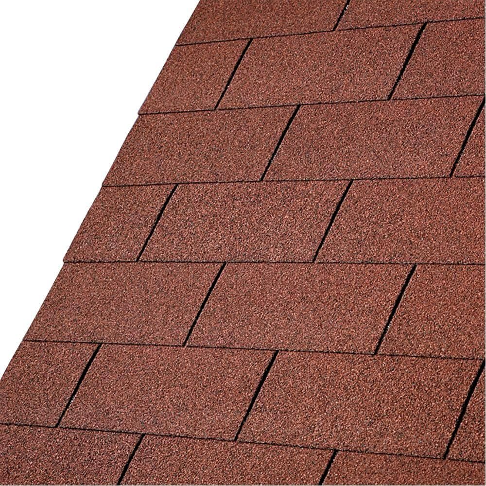 Dachschindeln KARIBU Rot Bitumen Dachpappen