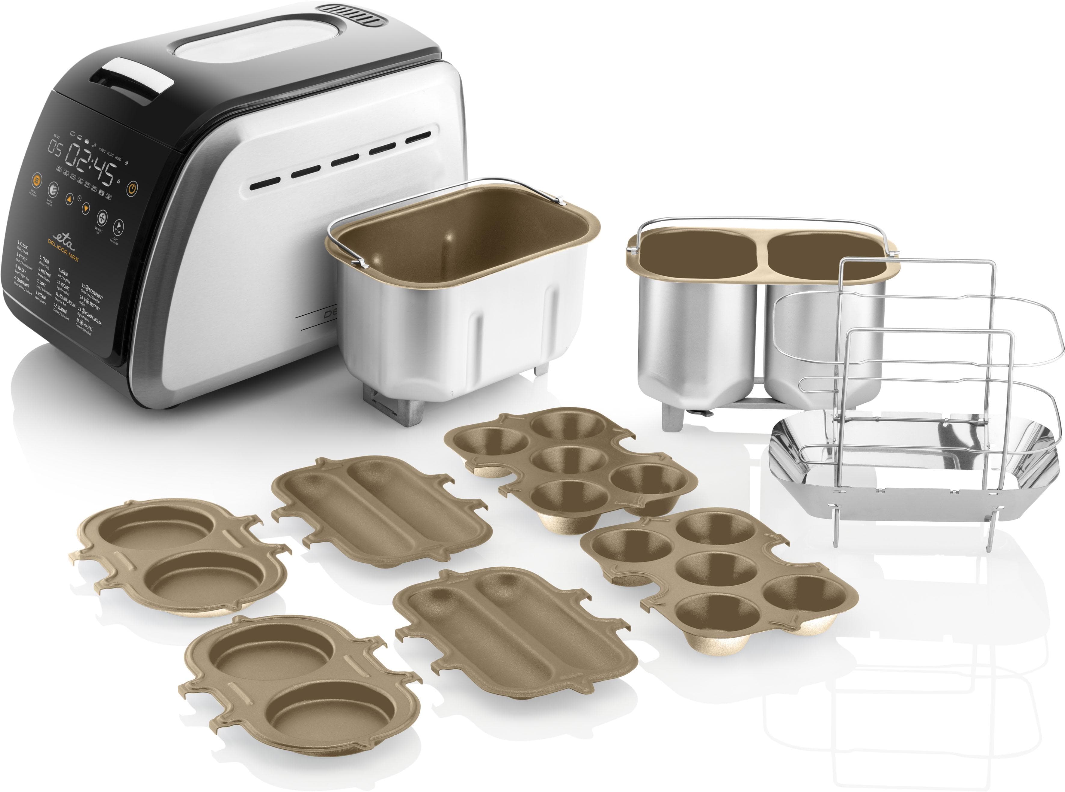 ETA Brotbackautomat Delicca II MAX Silber/ Schwarz 1,5kg