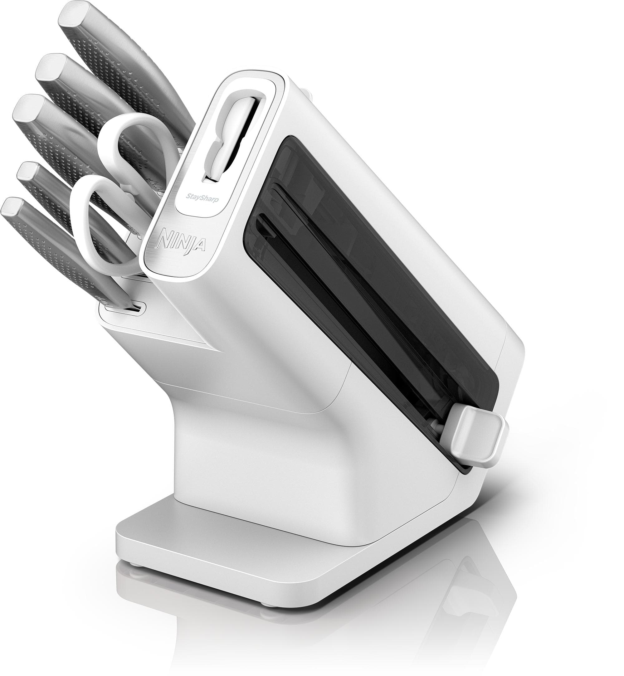 Ninja StaySharp Messerblock mit integriertem Schleifer, Silber