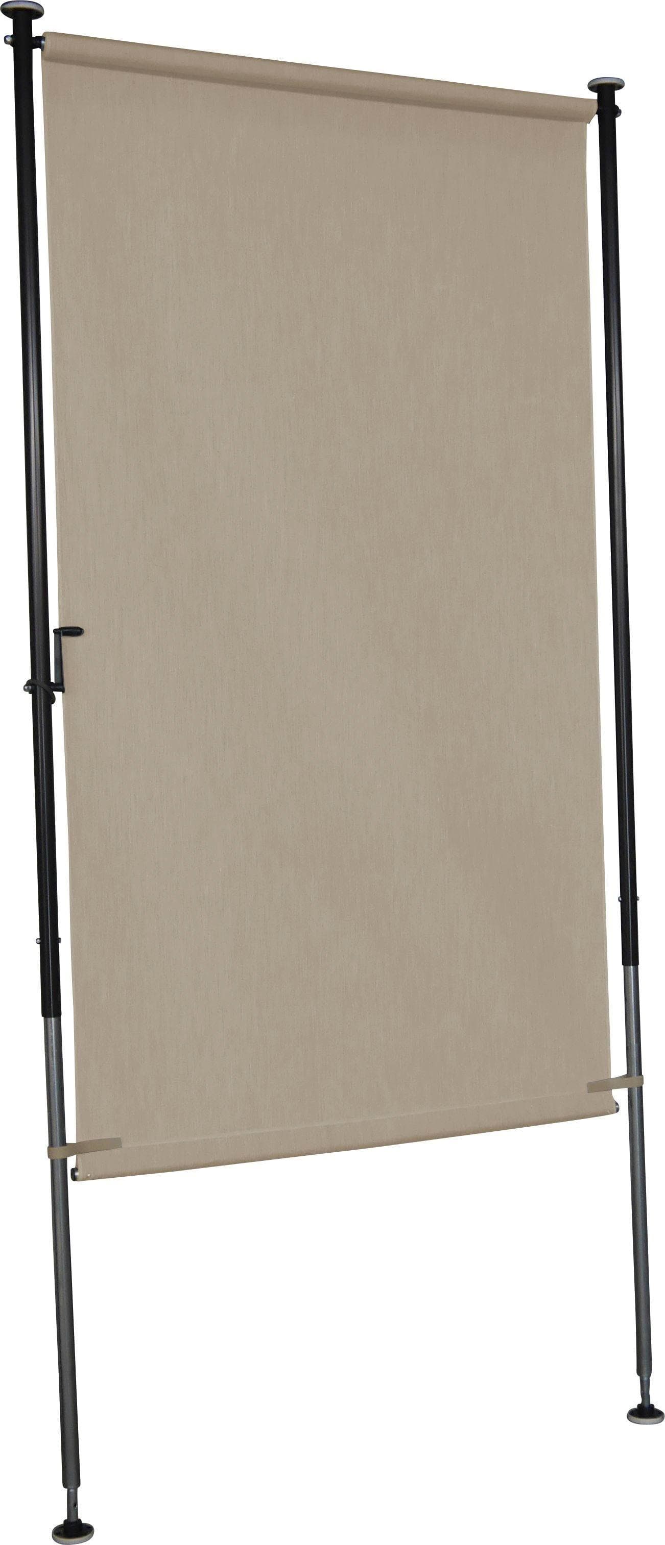 Angerer Klemm-Senkrechtmarkise Style Beige Polyacryl