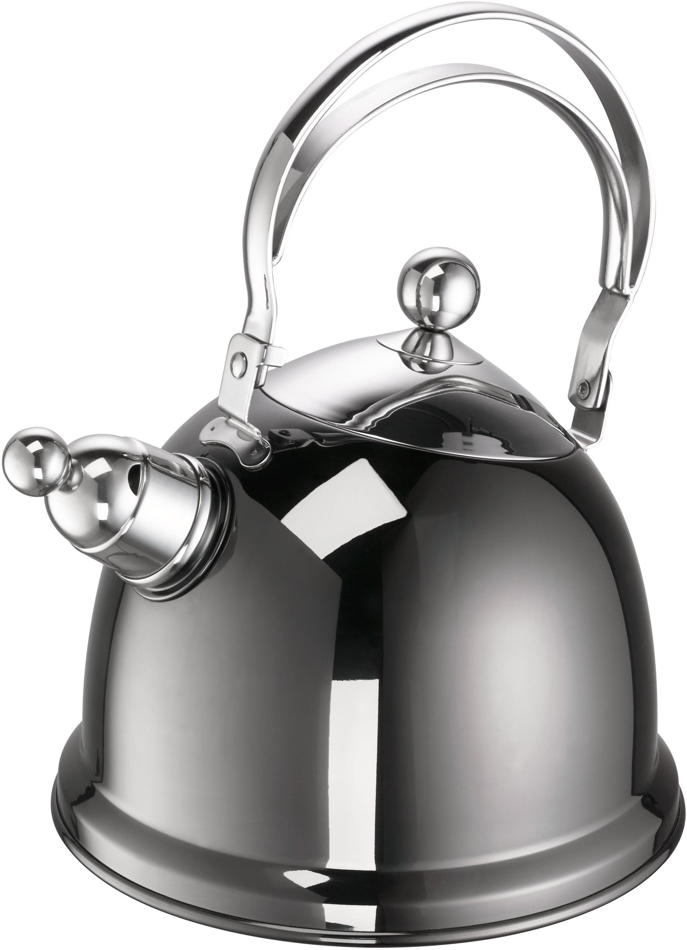 SCHULTE-UFER Luna Wasserkessel 1,7 Liter Anthrazit Edelstahl Induktion