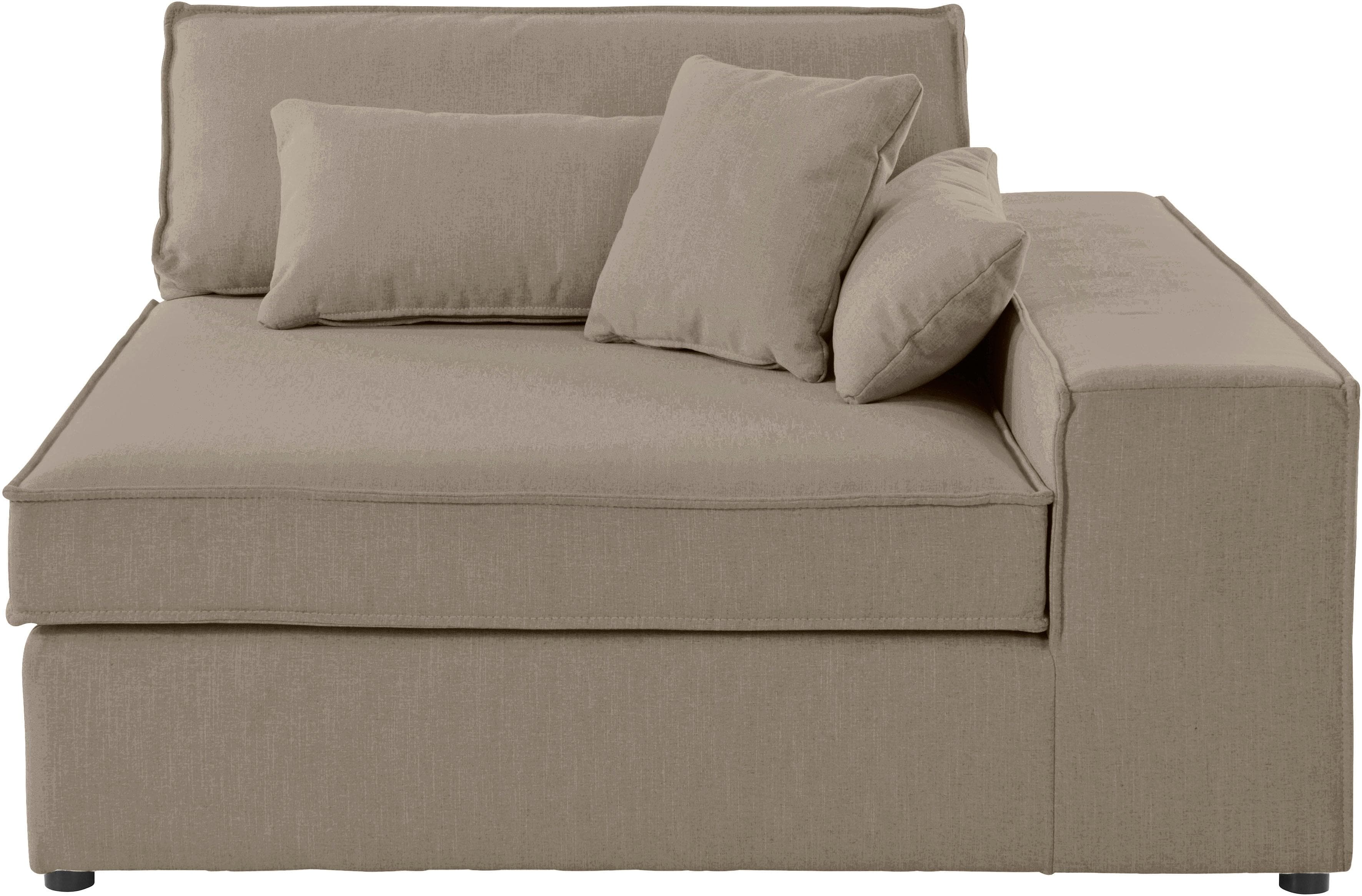 OTTO HOME Enid Sofaelement Taupe Modulsofa mit Armlehne