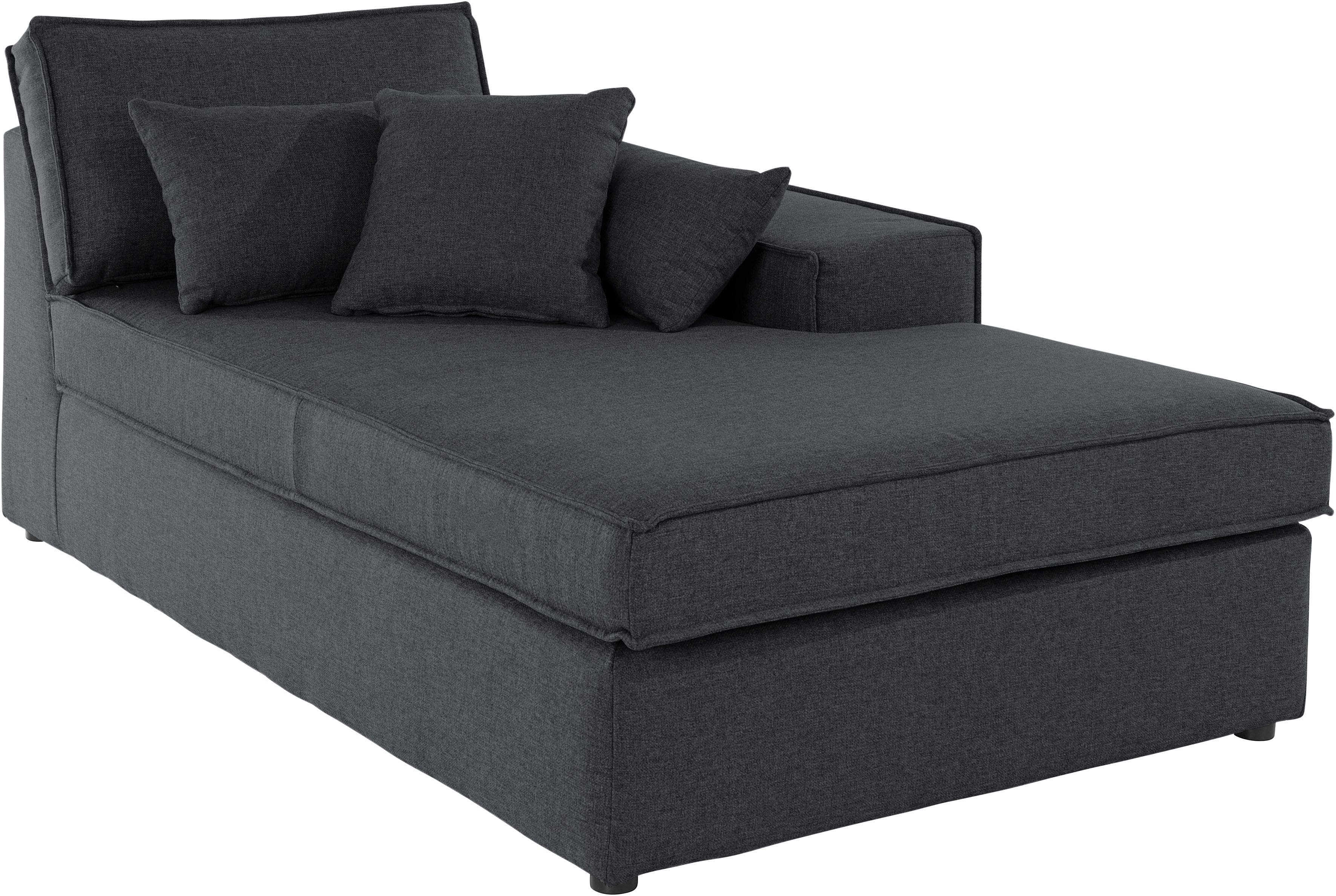OTTO HOME Florid Ottomane Anthrazit Modulsofa-Teil
