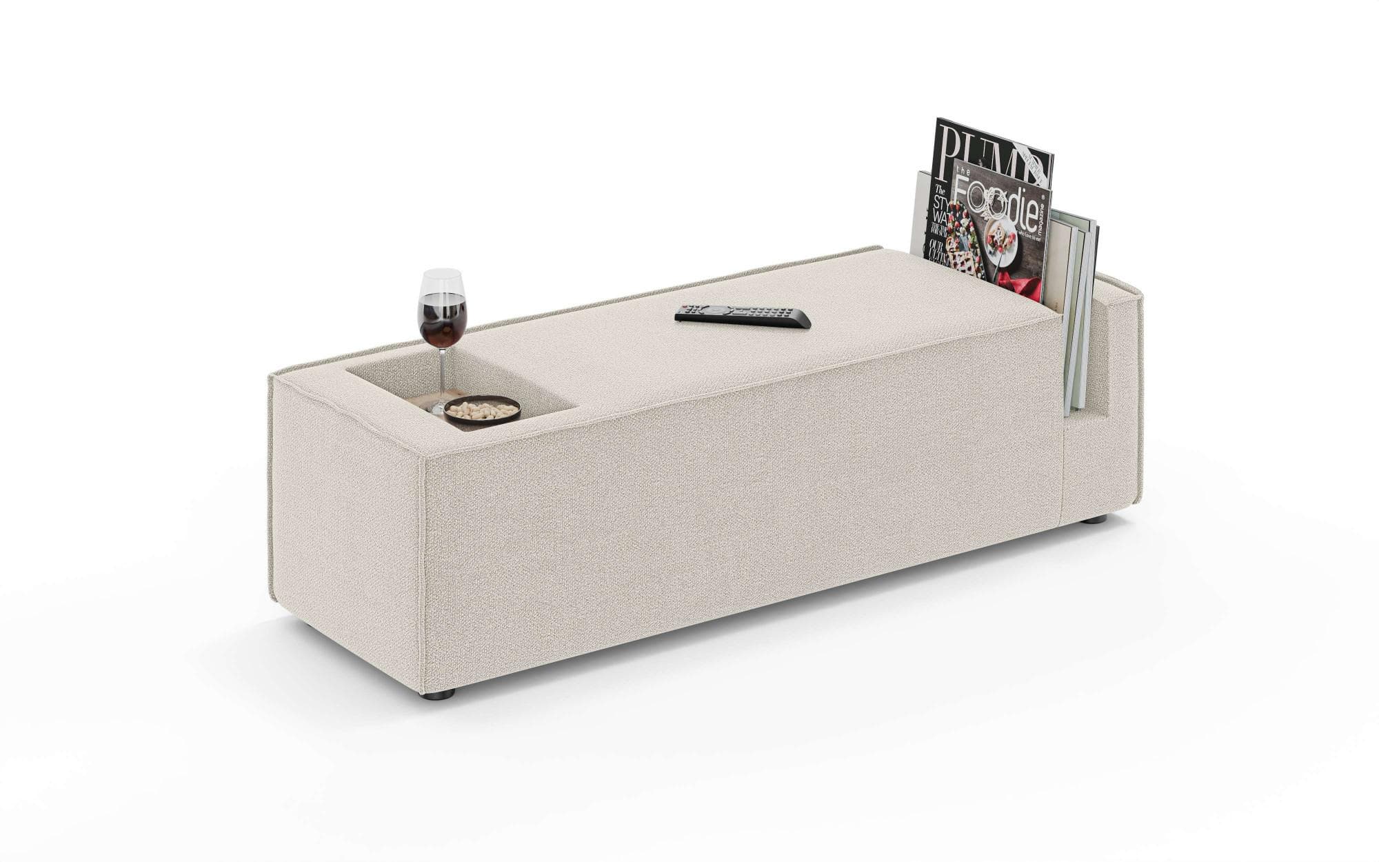 OTTO HOME HAILY Tisch XL für Modulsofa, extra tief, 130 cm, beige