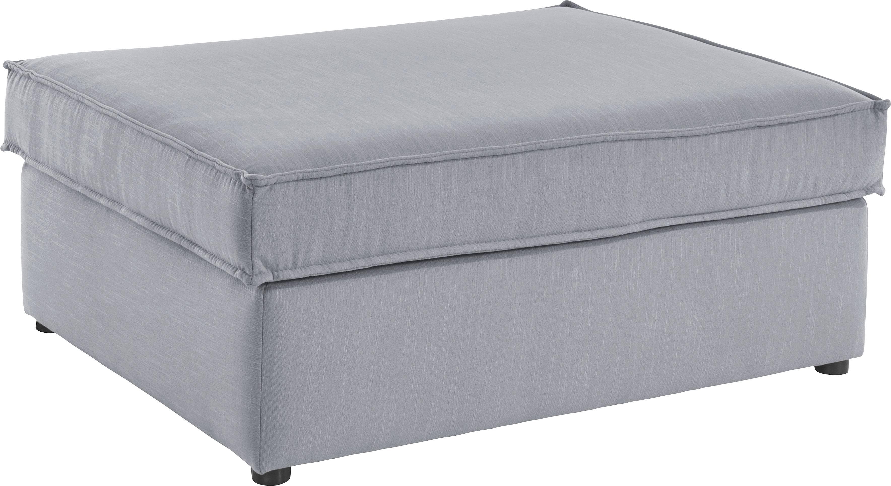 OTTO HOME Florid Polsterhocker Silber Modulsofa