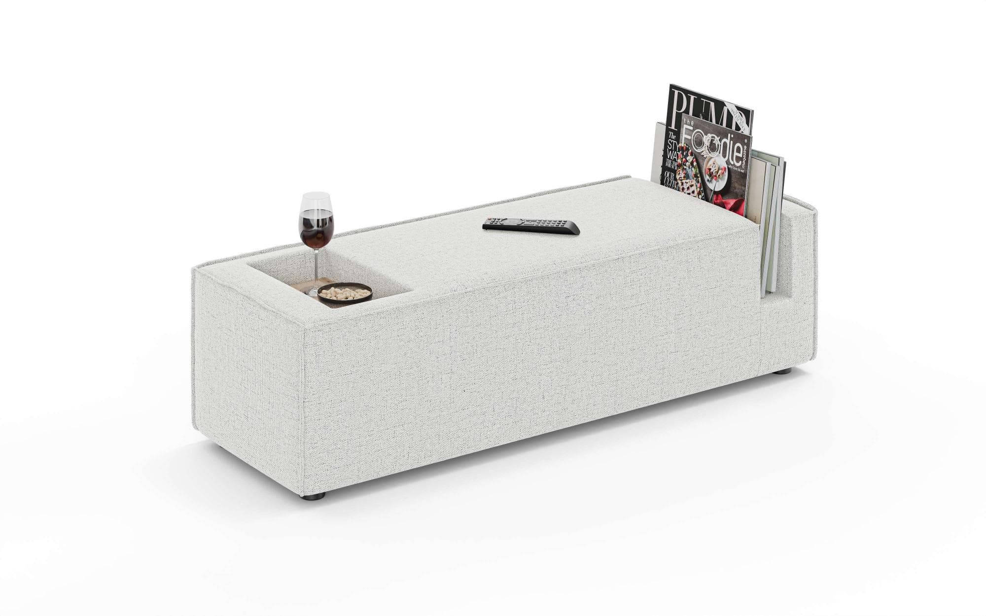 OTTO HOME HAILY Tisch XL für Modulsofa, extra tief, 100% Polyester, Polsterelemente