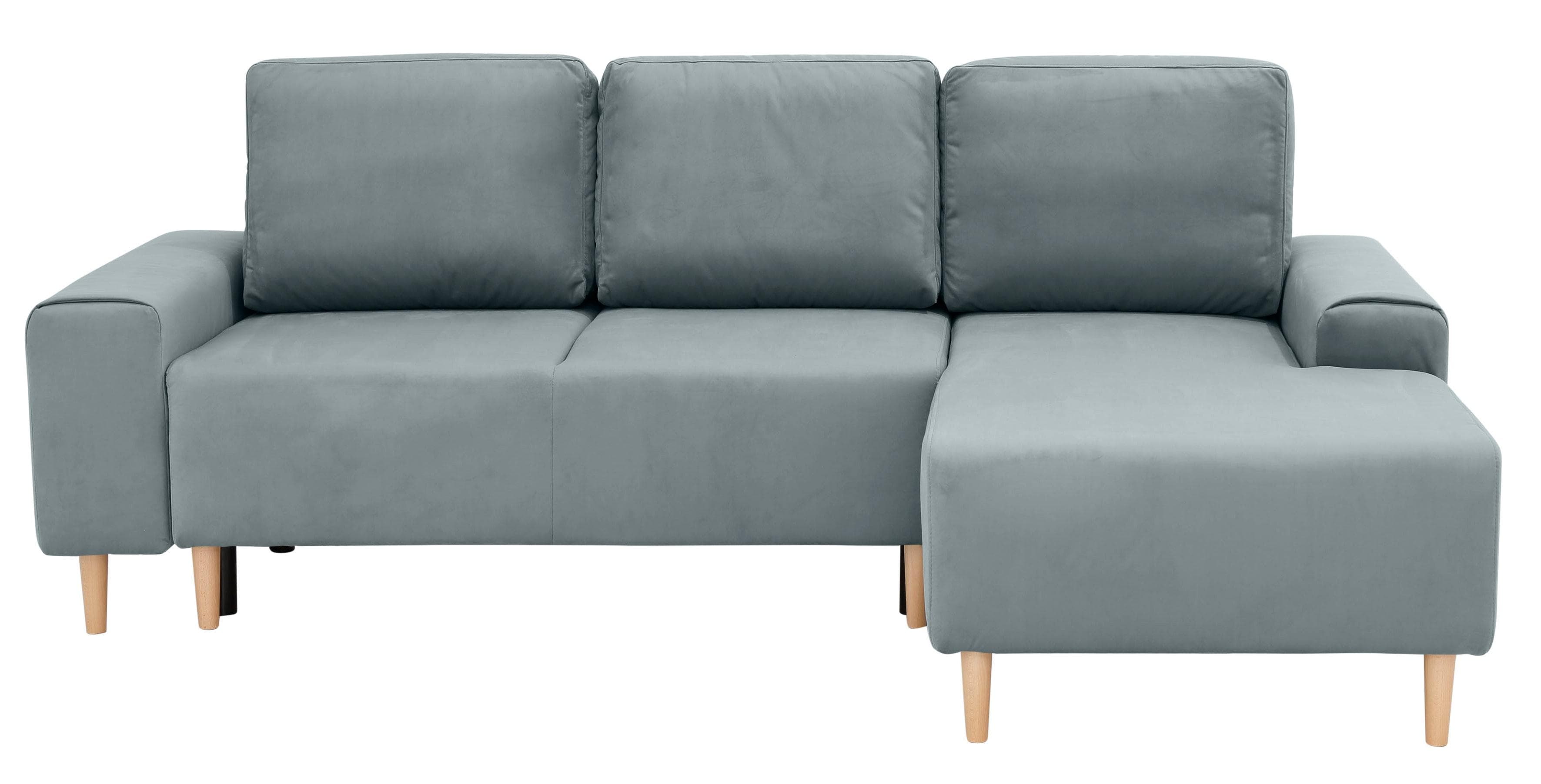 Ecksofa HOME AFFAIRE Samu L-Form Mintgrün Microfaser