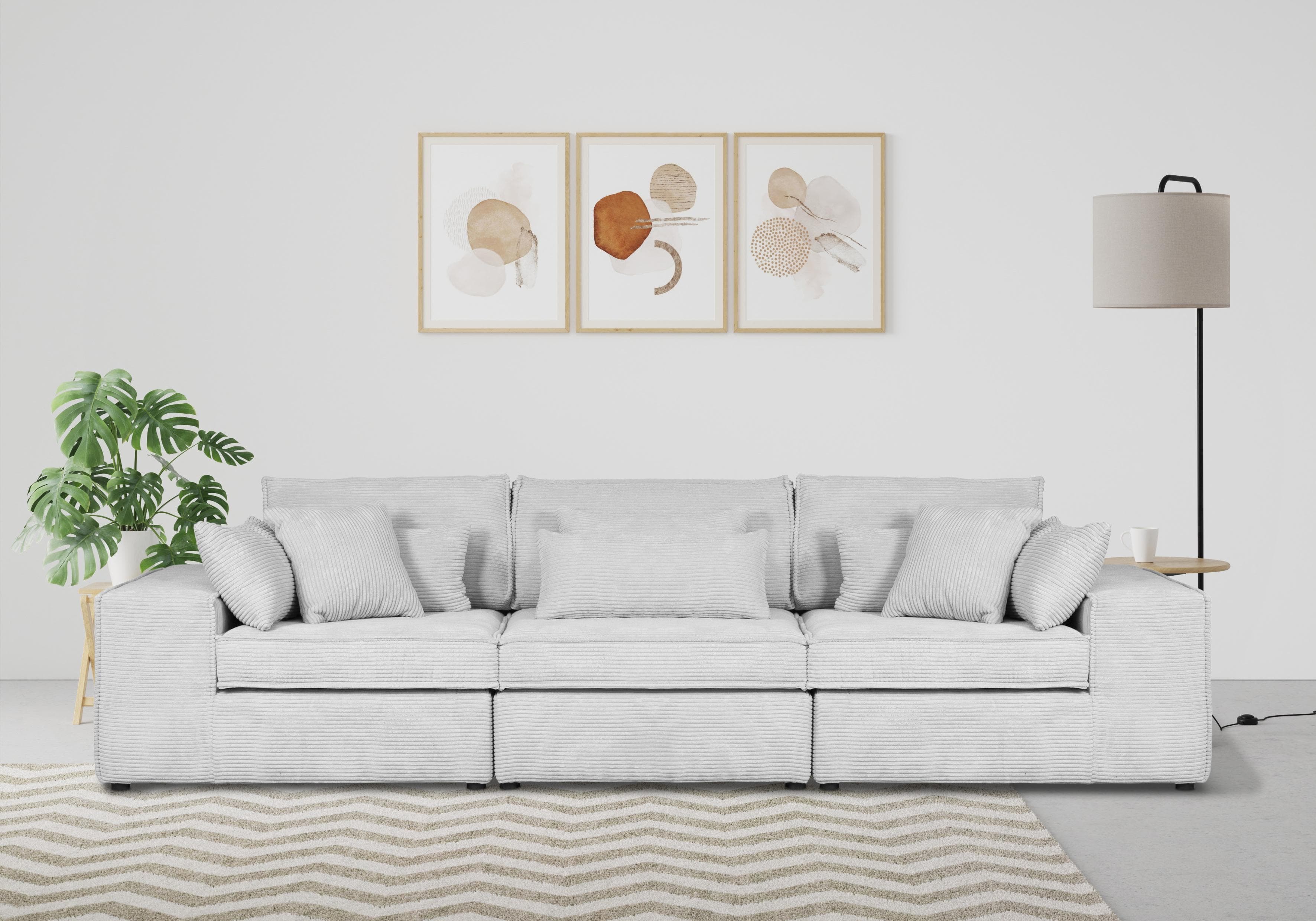 OTTO HOME Florid 3-Sitzer Sofa Beige Modulare Couch