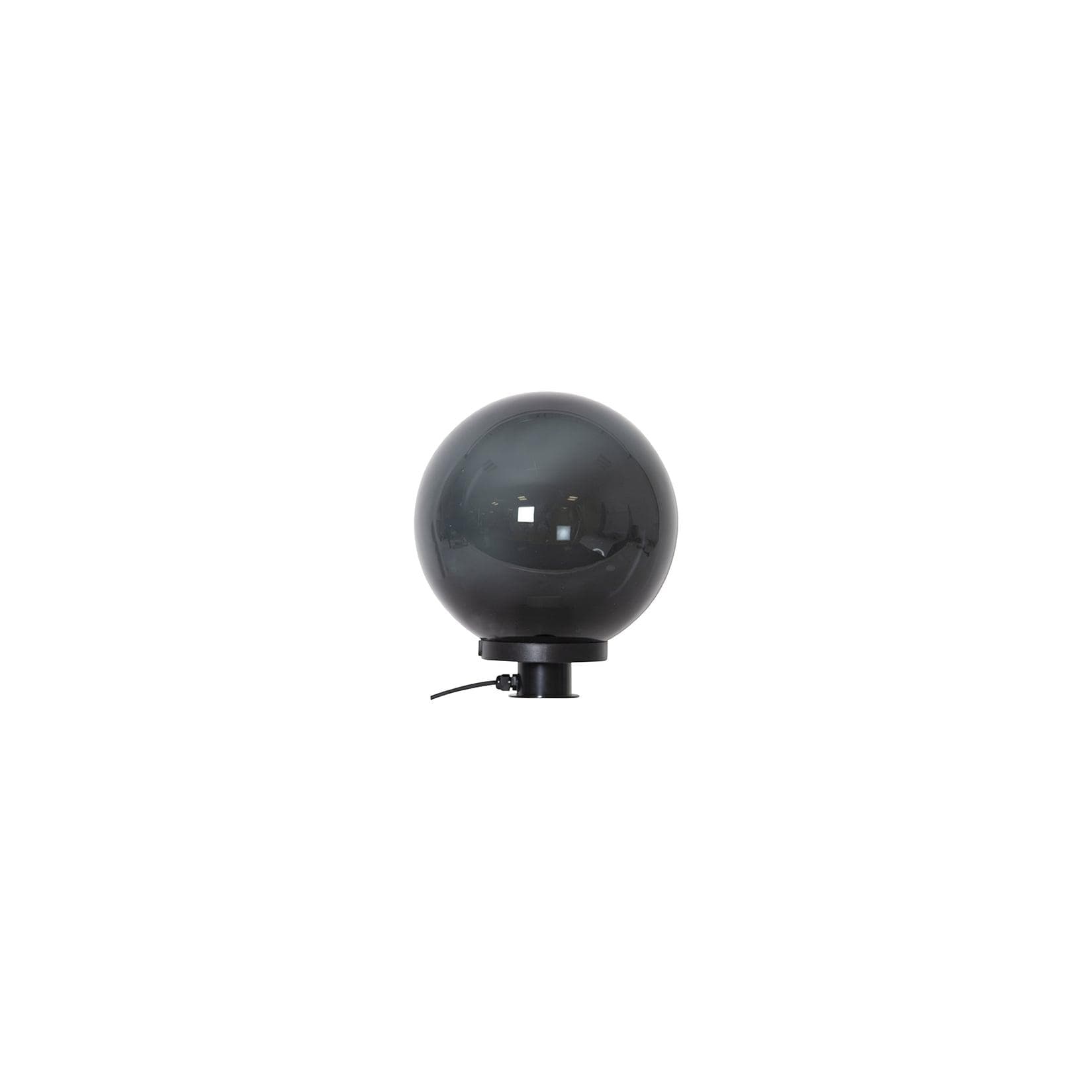 Outdoor-Kugelleuchte 'Orby' mit Erdspieß, E27, Rauchgrau, Ø 30cm