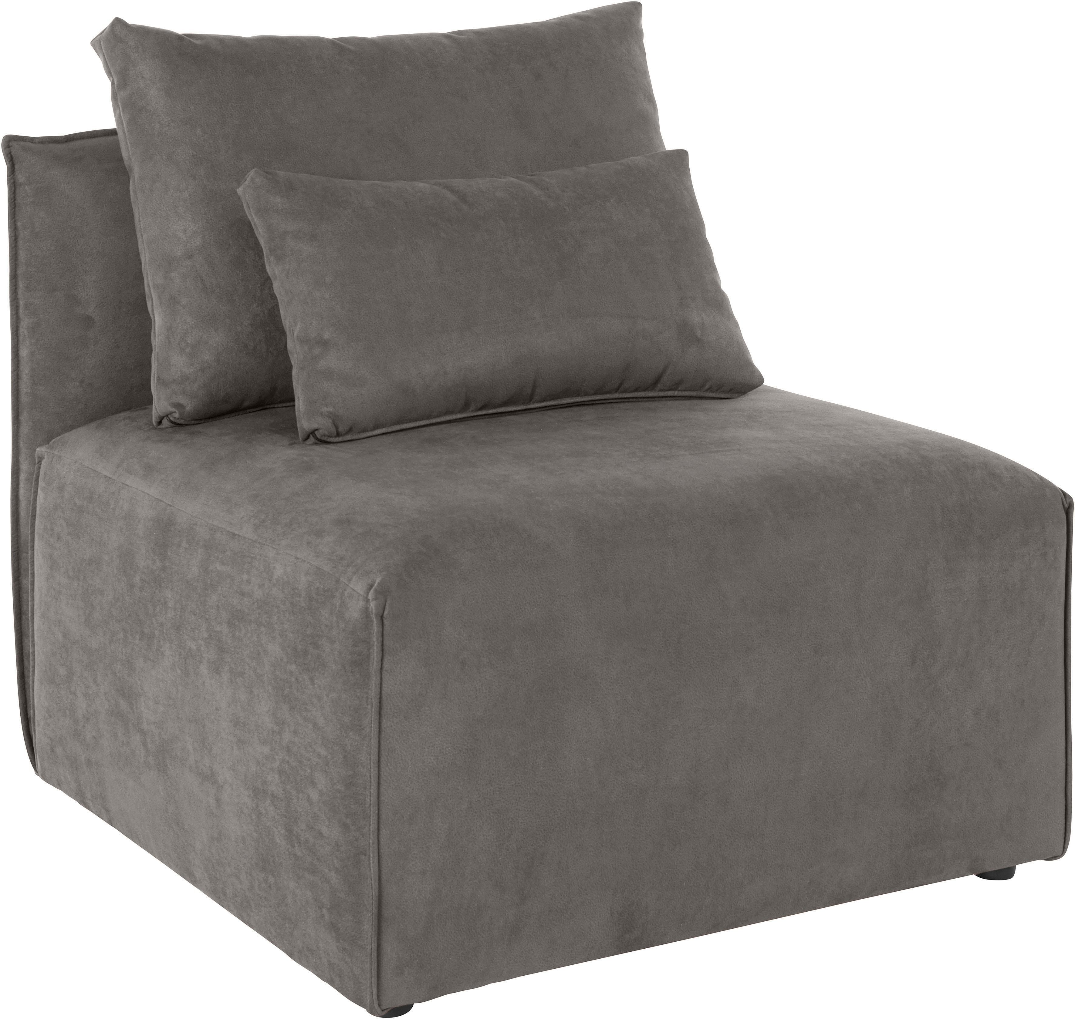 OTTO HOME Sessel Nöre Grau Microfaser Lederoptik
