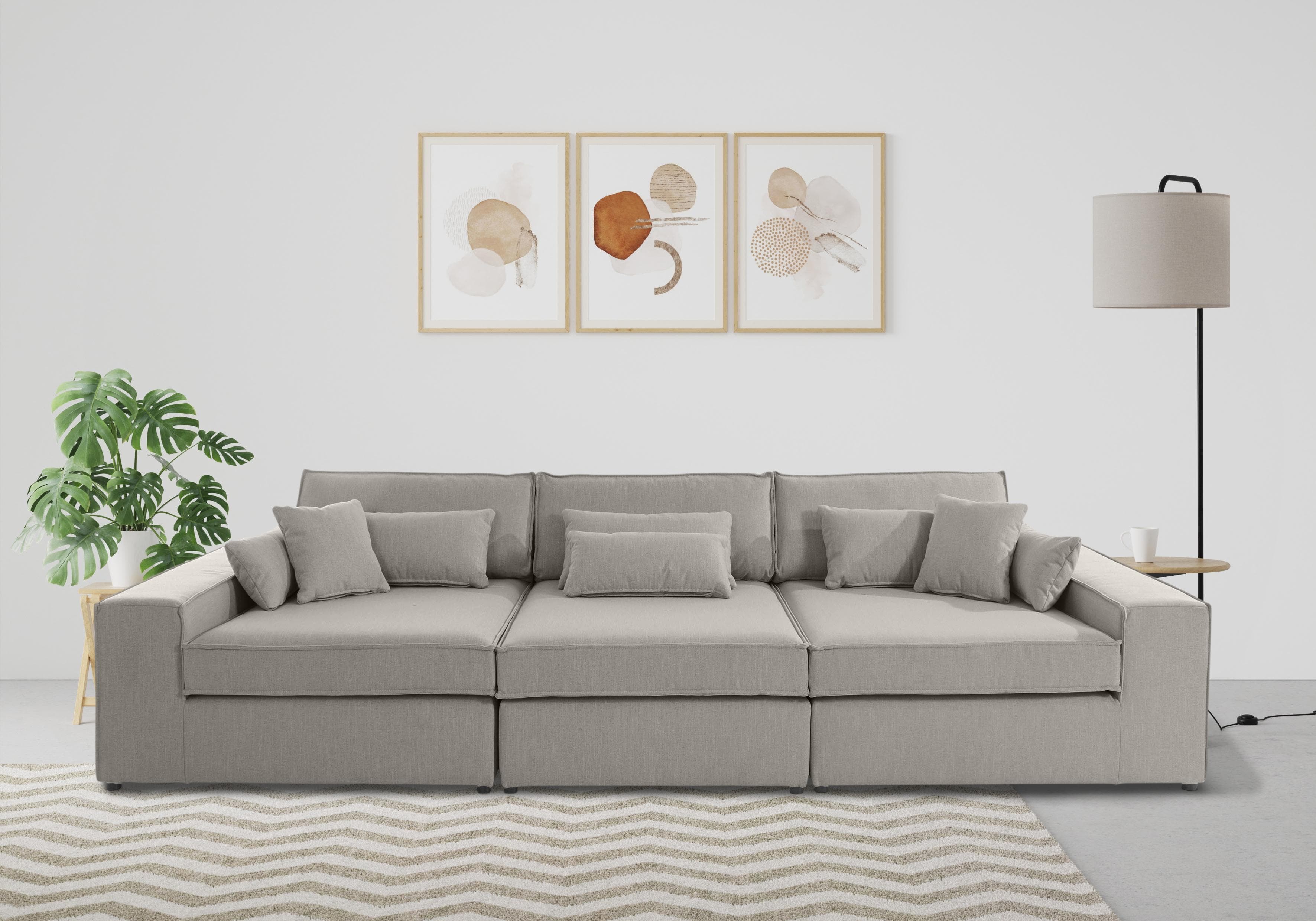 OTTO HOME Enid 3-Sitzer Sofa Beige Modular