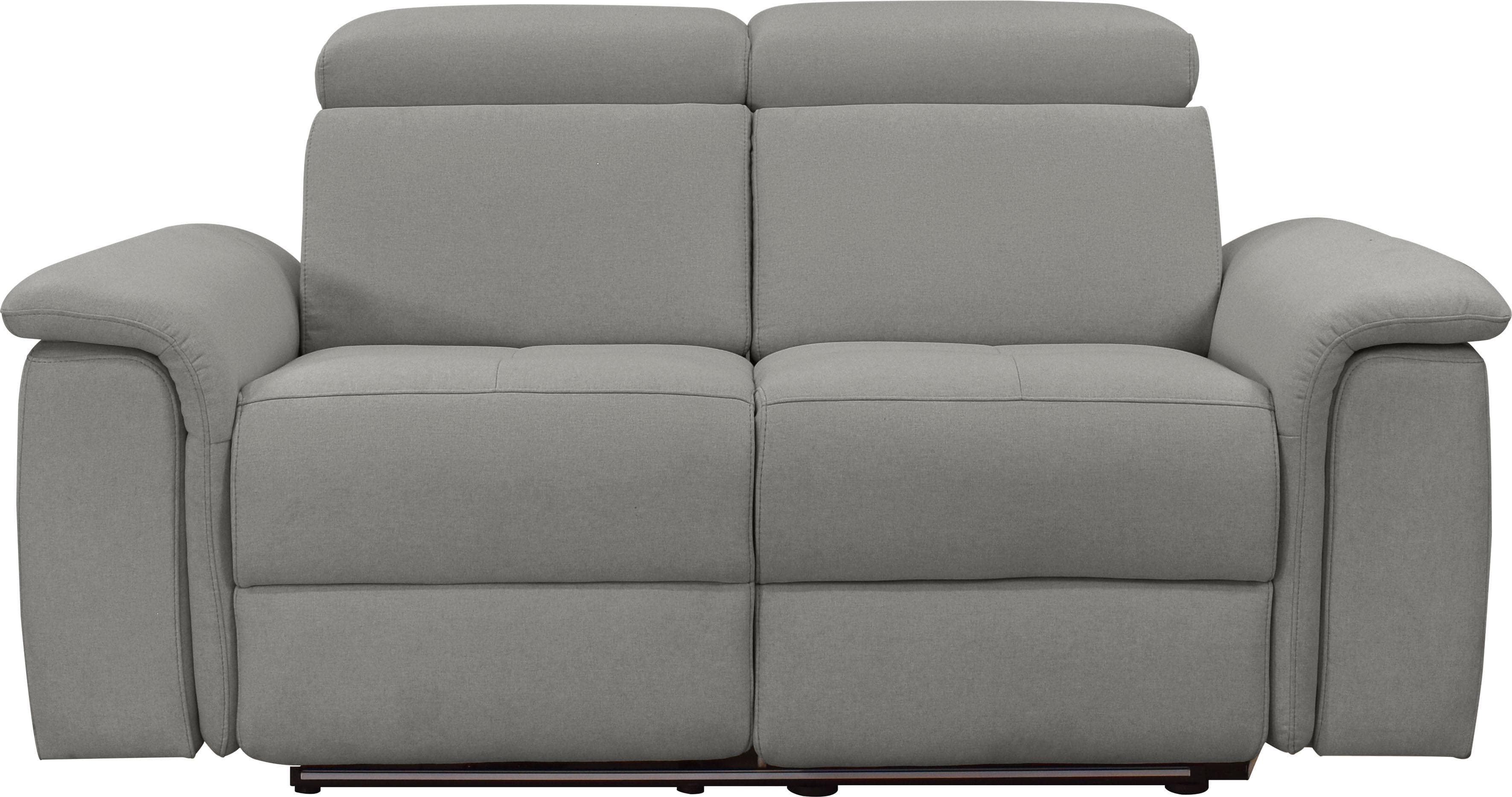 Home Affaire Pareli 2-Sitzer Sofa Grau mit Relaxfunktion und LED
