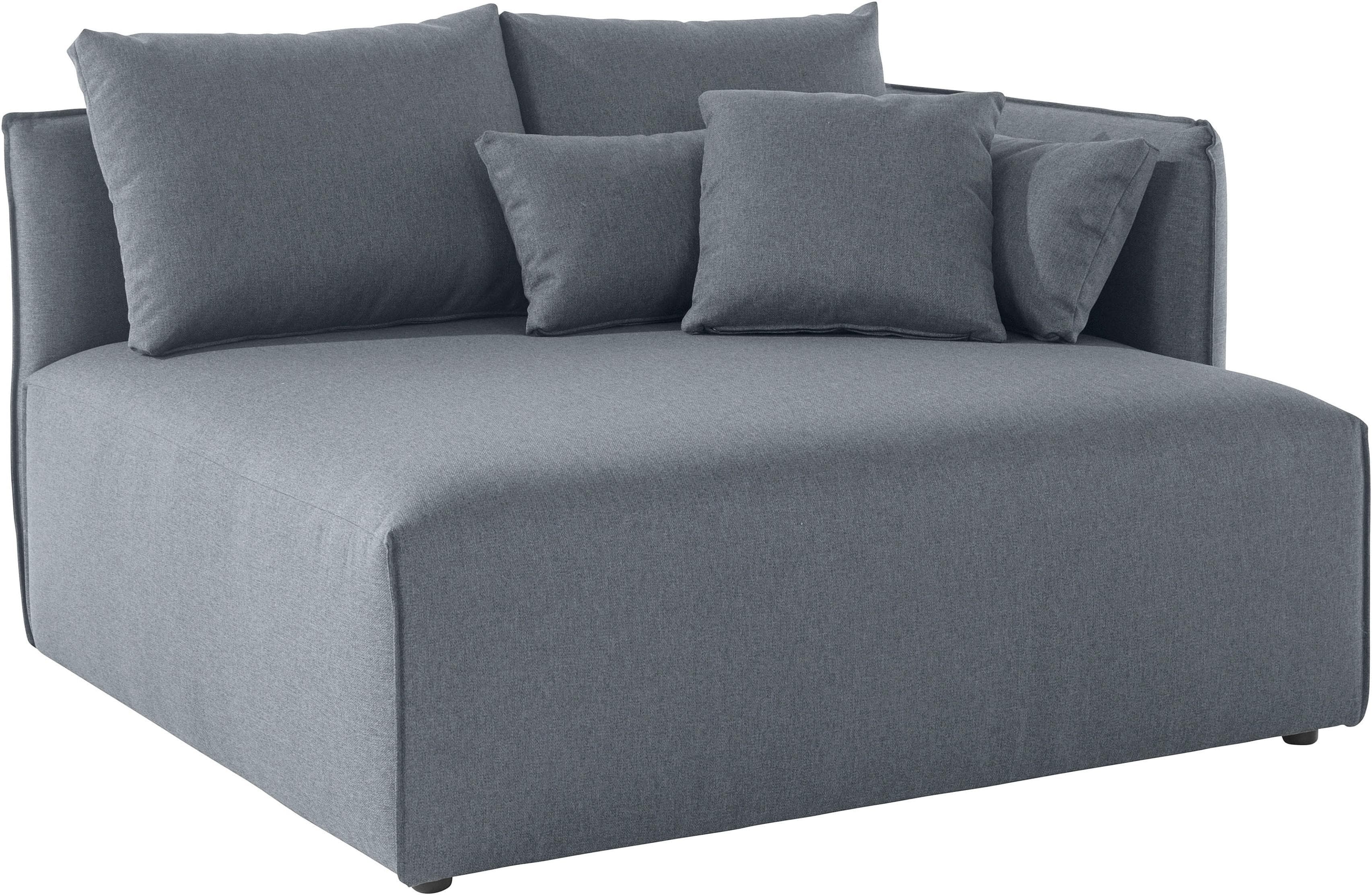 OTTO HOME Ottomane Nöre Grau Polyester