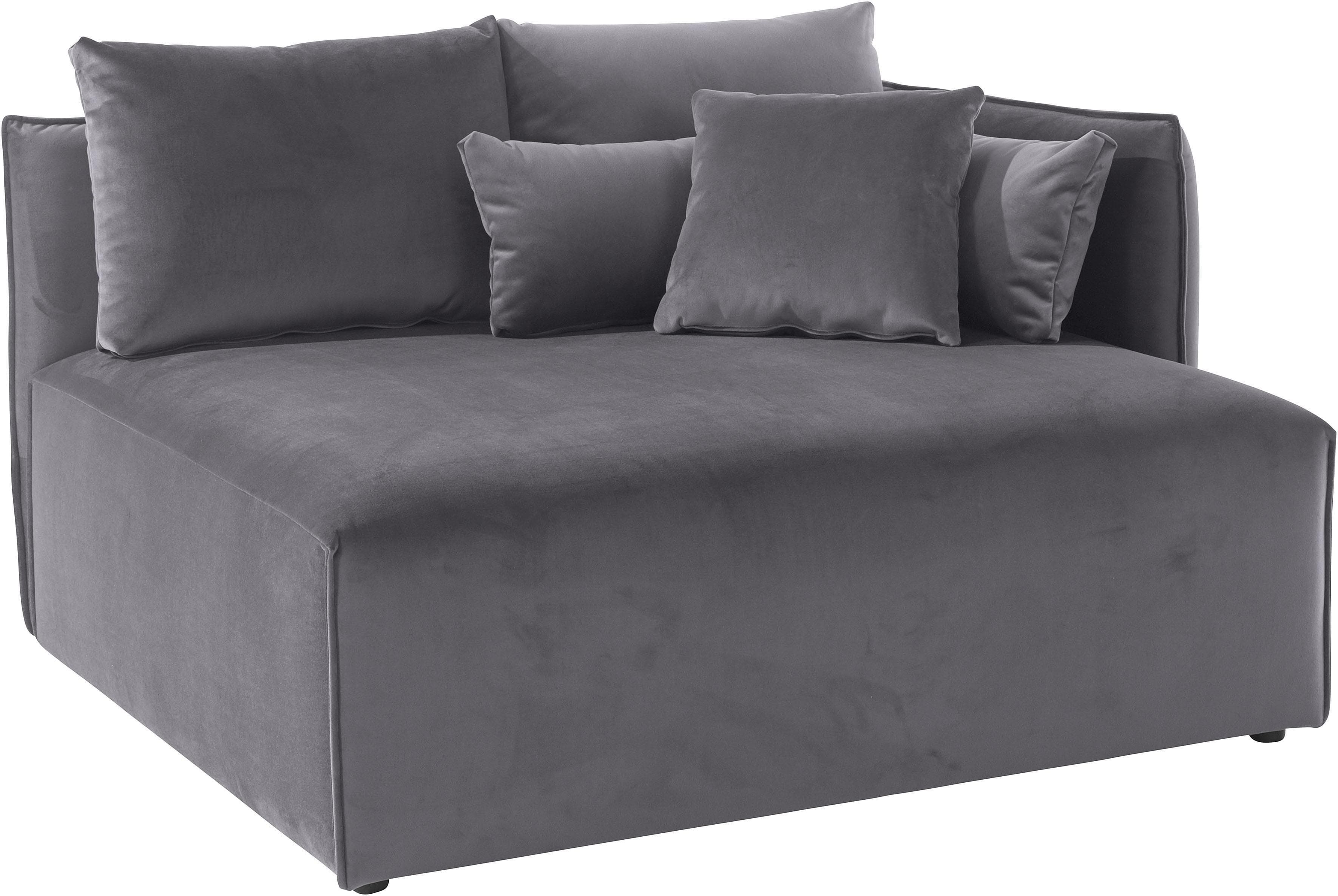 OTTO HOME Ottomane Nöre Grau 100% Polyester Lounge-Modul