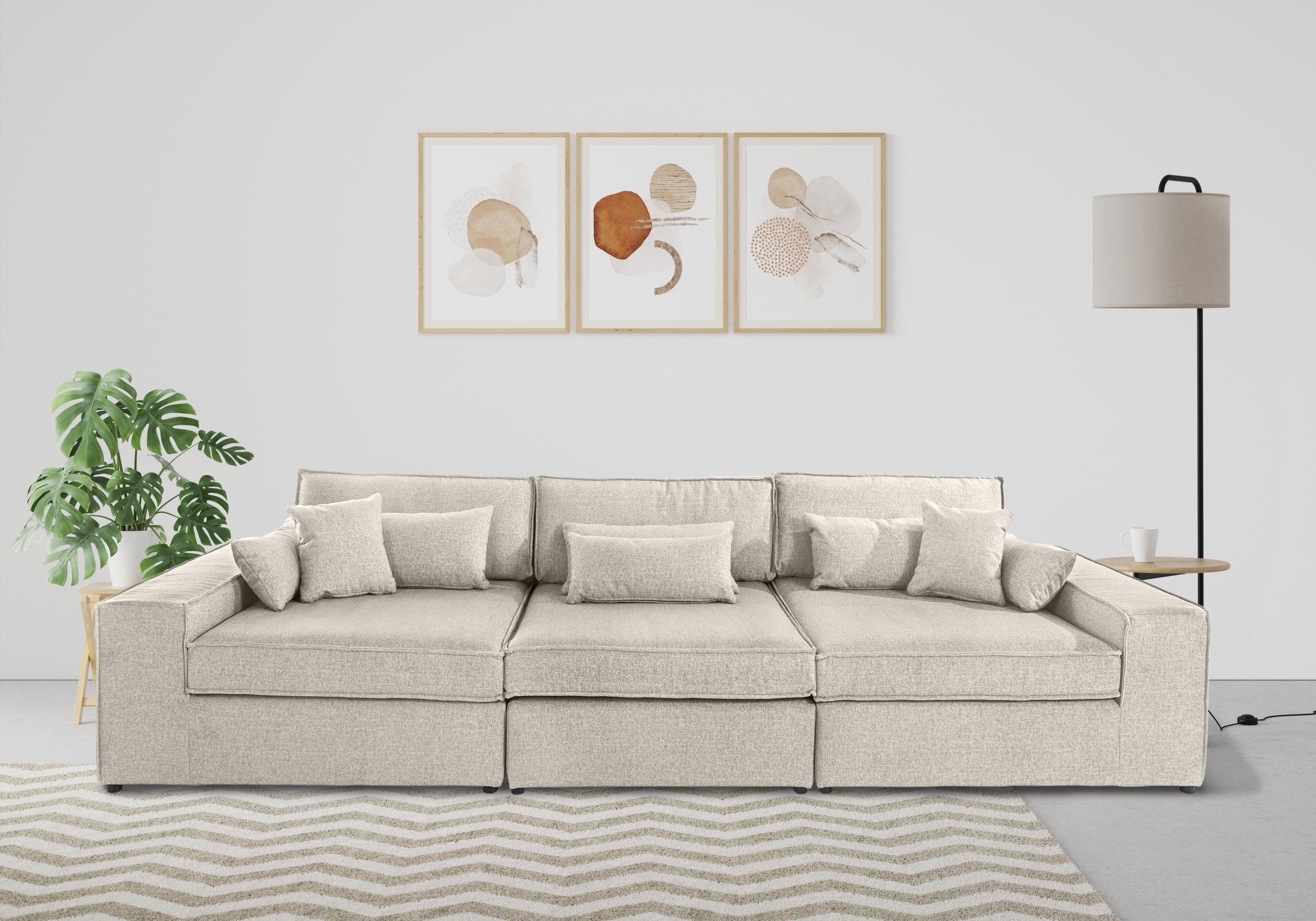 OTTO HOME Enid 3-Sitzer Sofa Beige Modular