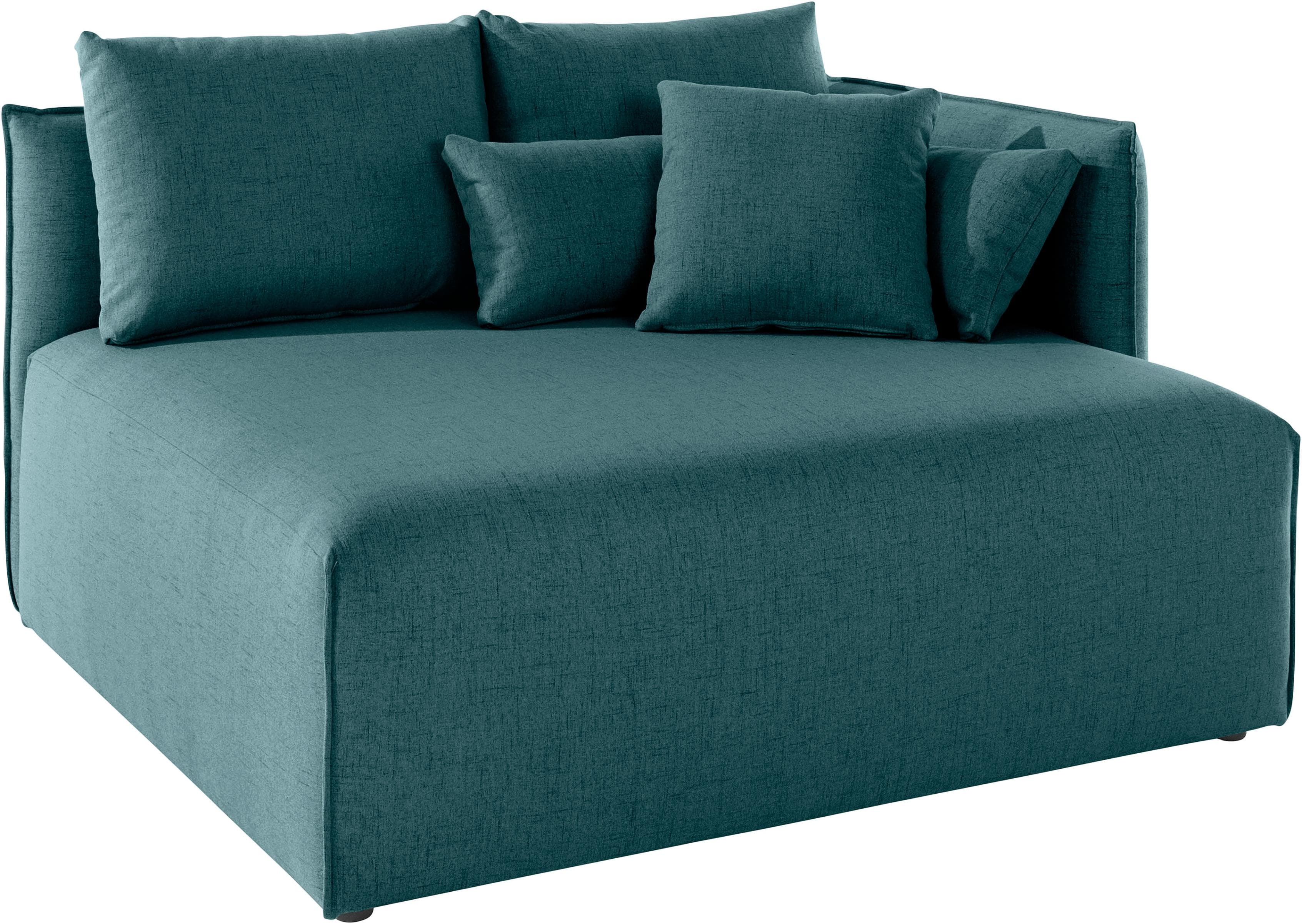 OTTO HOME Nöre Ottomane Blau Petrol 100% Polyester