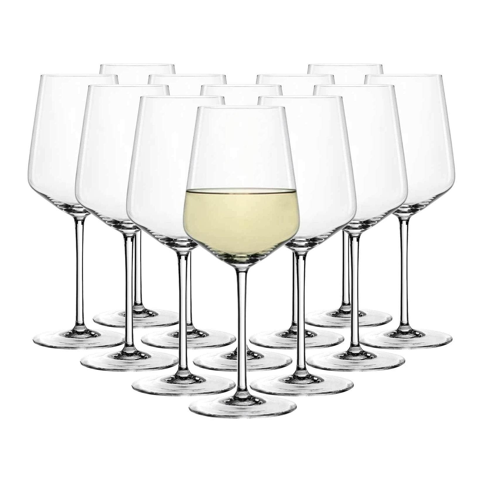 Moderne Weißweingläser aus Glas