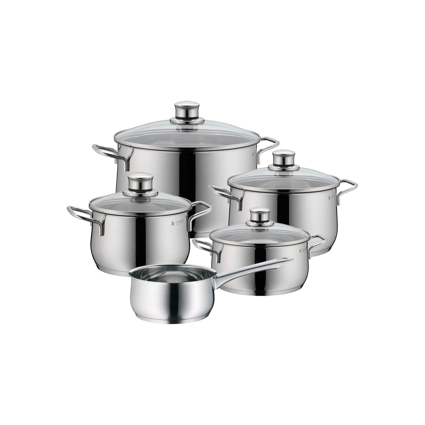 WMF Diadem Plus Topfset Induktion 5-teilig, Cromargan Edelstahl poliert