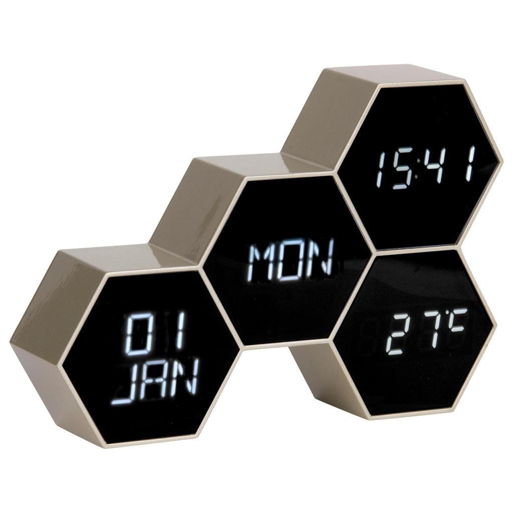 Karlsson Wecker Six in the mix Gold 3D-Zahlen