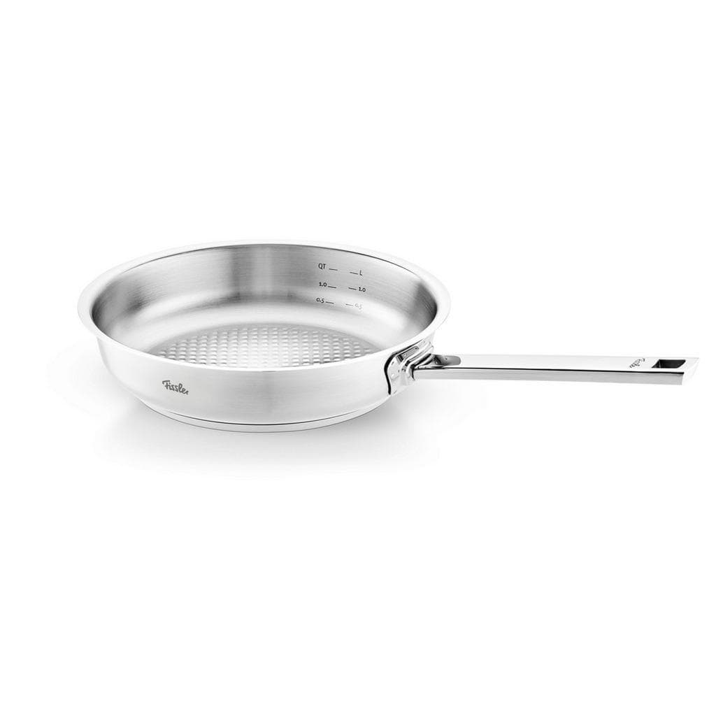 Edelstahl Bratpfanne 24 cm, Silber, Geradlinig