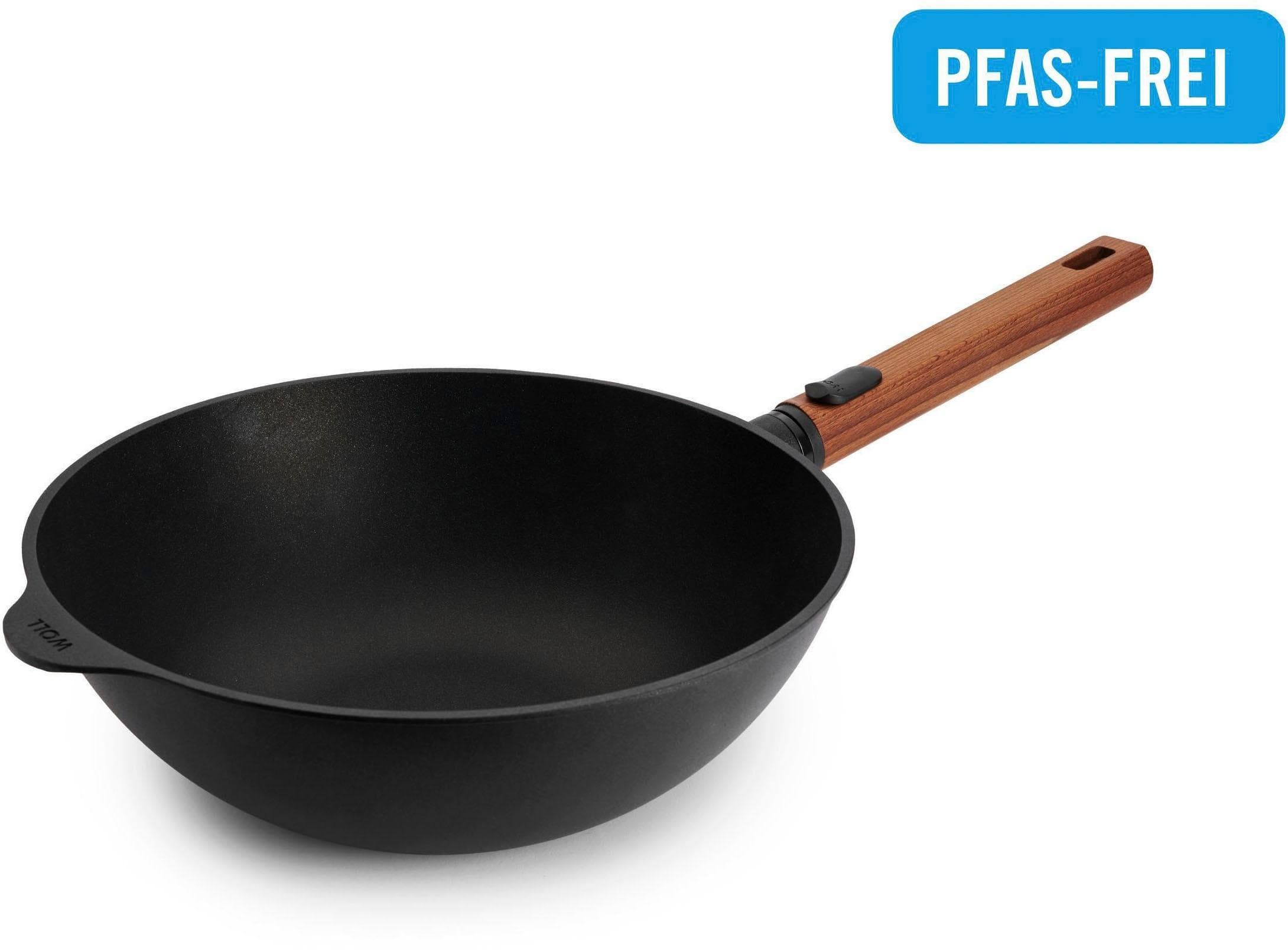 Wok WOLL Eco Logic QXR Guss-Wok- und Rührpfanne Schwarz