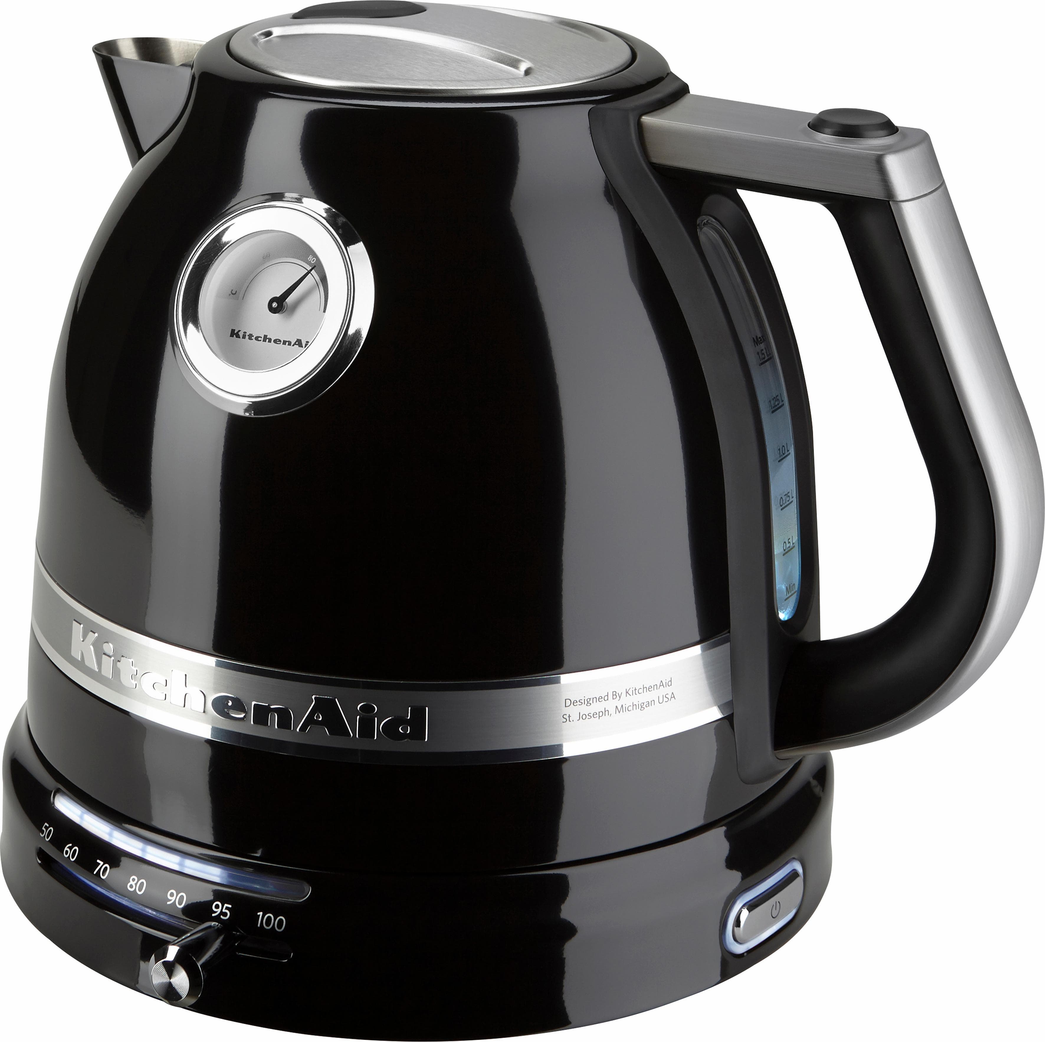 Wasserkocher Artisan-Stil Onyx Schwarz
