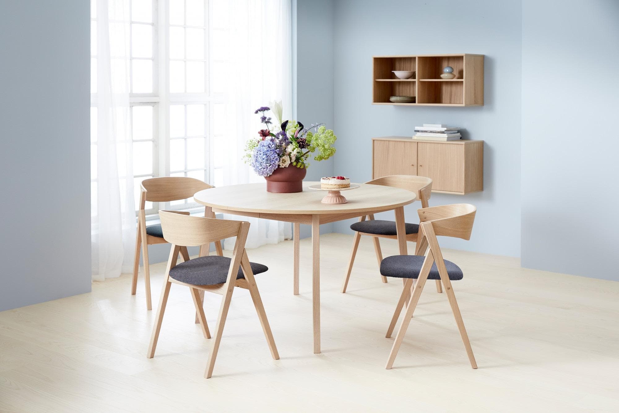 HAMMEL FURNITURE Essgruppe Findahl/City 5-tlg. Eiche Braun/Grau