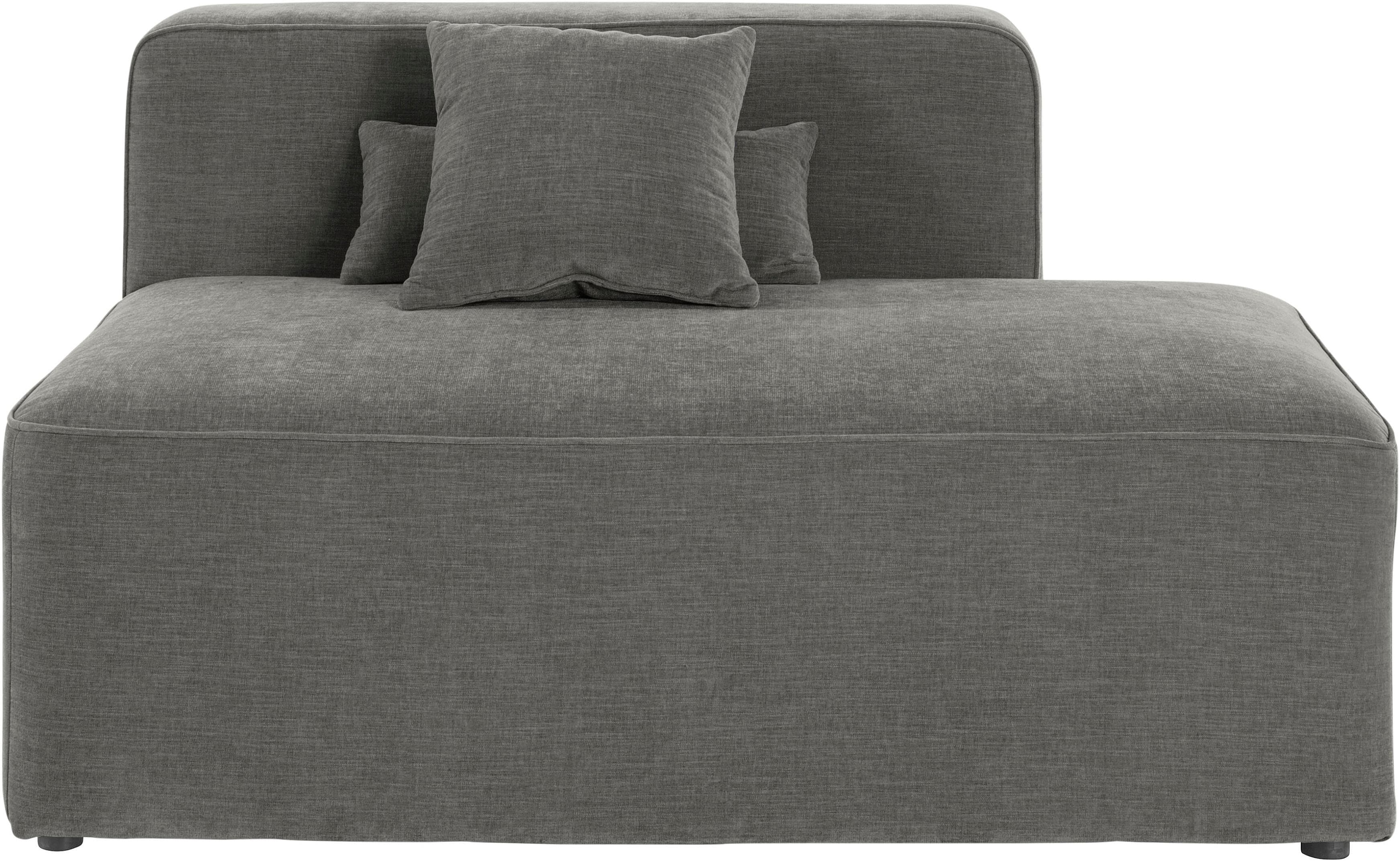 HOME AFFAIRE Recamiere Sundstrup Grau Polyester