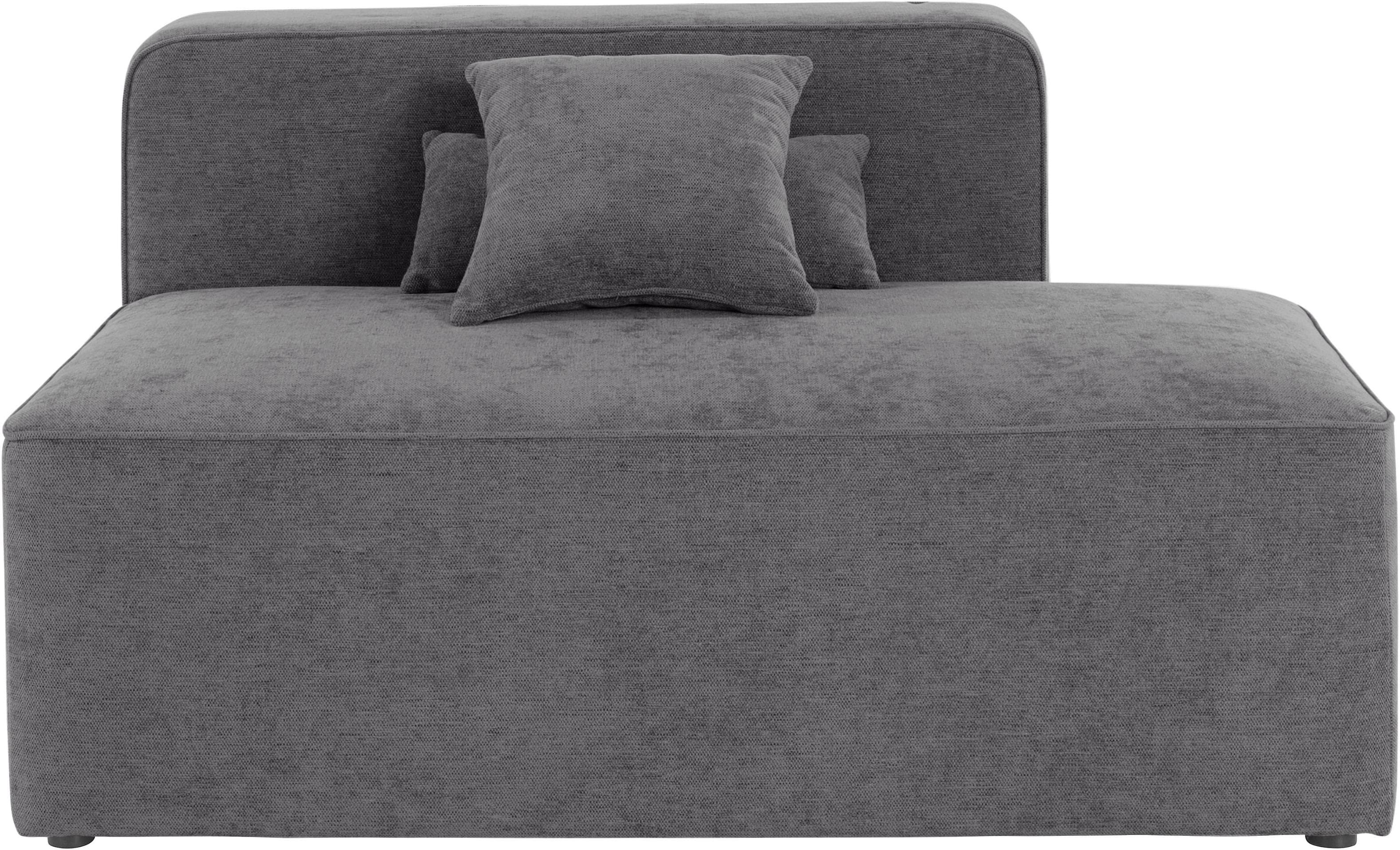 HOME AFFAIRE Recamiere Sundstrup Anthrazit 100% Polyester
