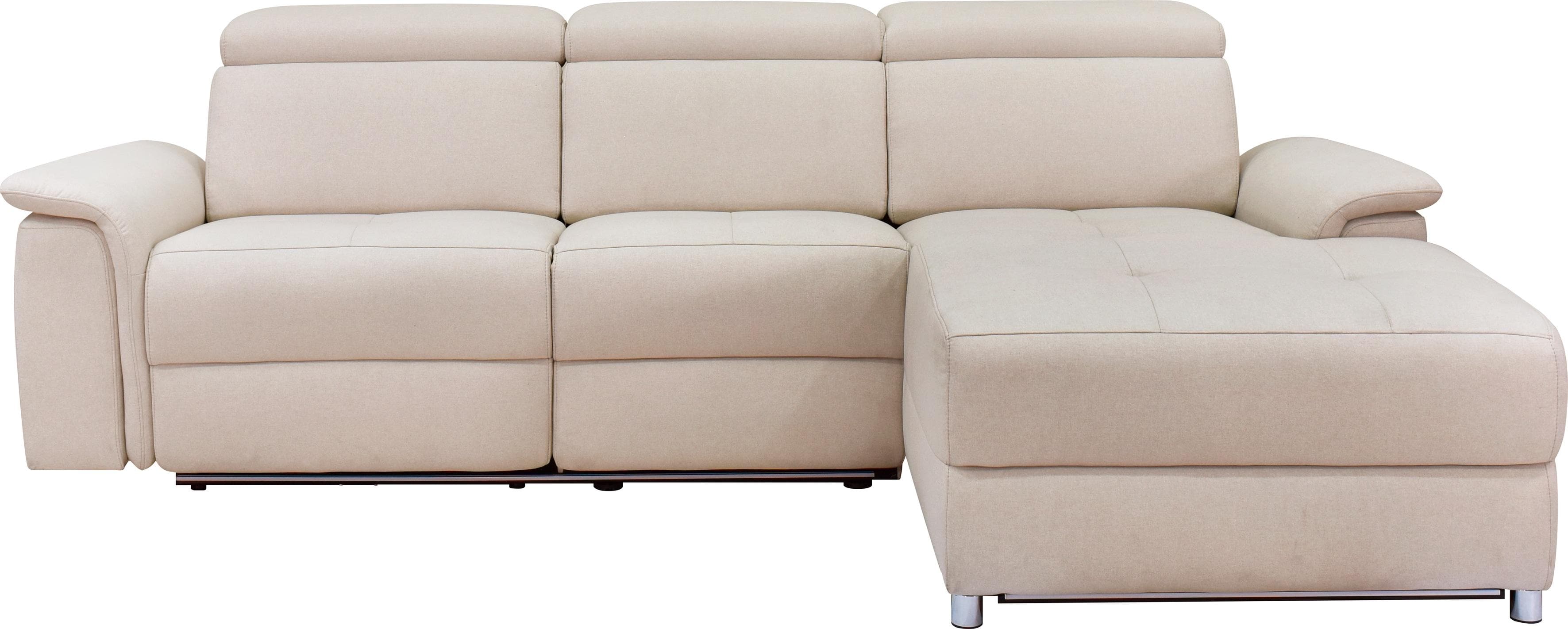 HOME AFFAIRE Ecksofa Pareli L-Form mit Relaxfunktion und LED