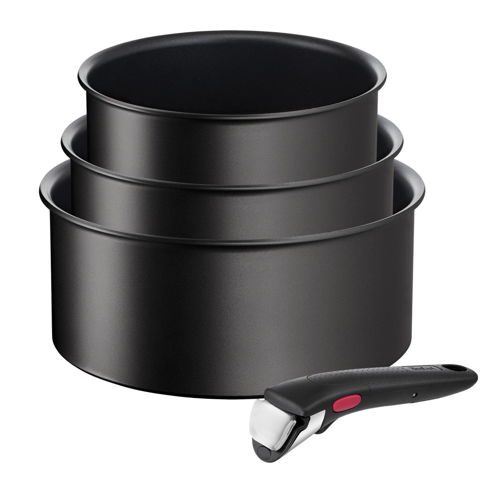 TEFAL Ingenio Unlimited Topf-Set Induktion Schwarz Antihaft