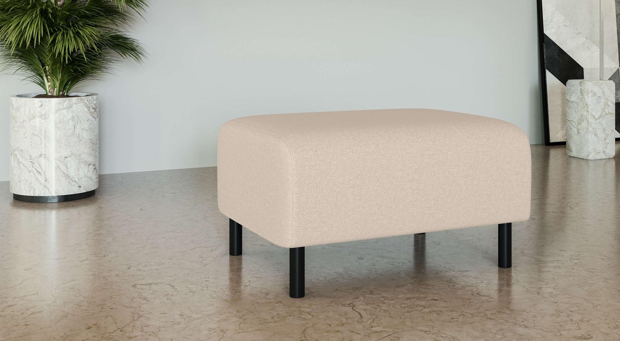 INOSIGN Polsterhocker Glandine Beige FSC® zertifiziert