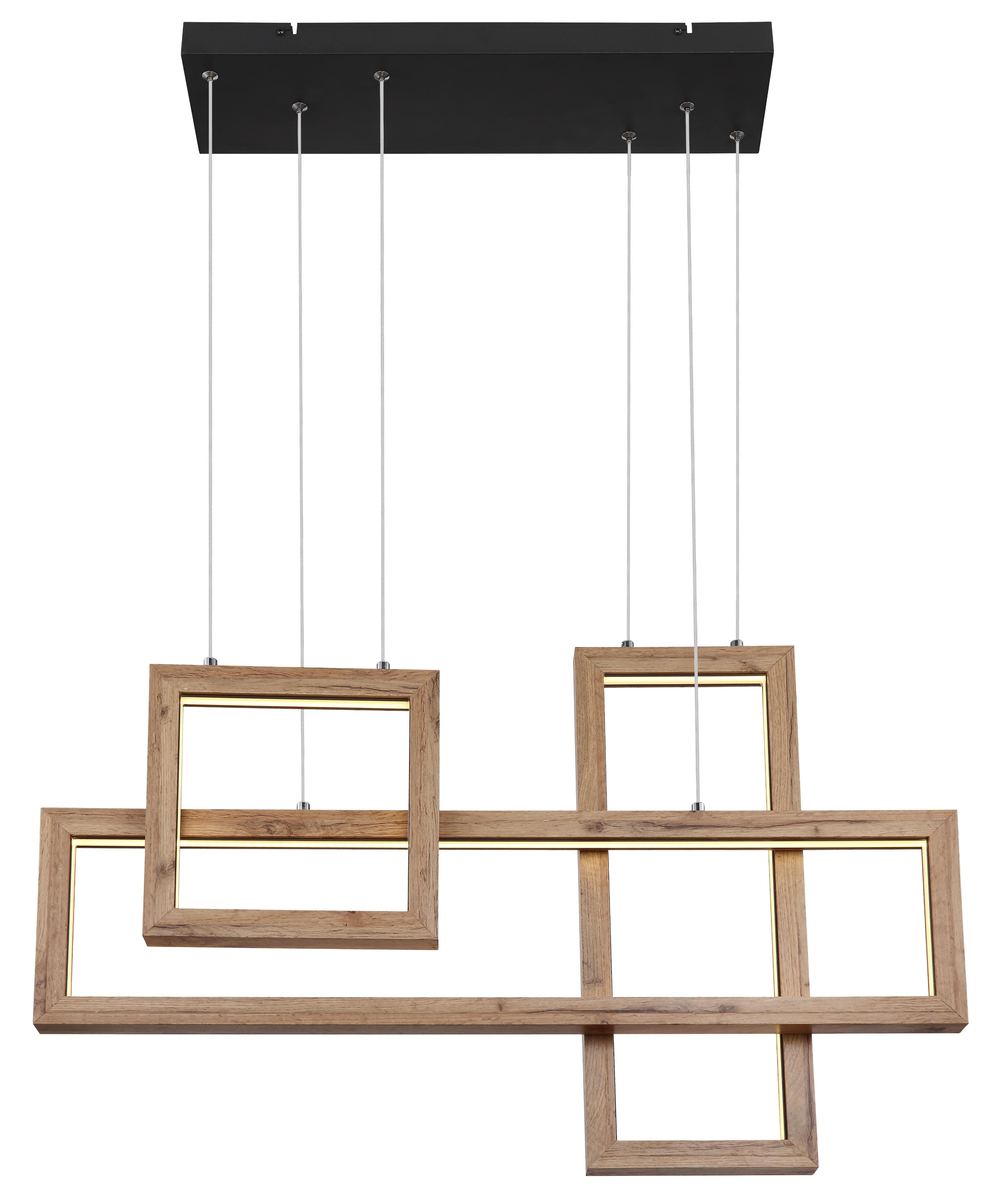 GLOBO LIGHTING Hängeleuchte MANDERA schwarz matt