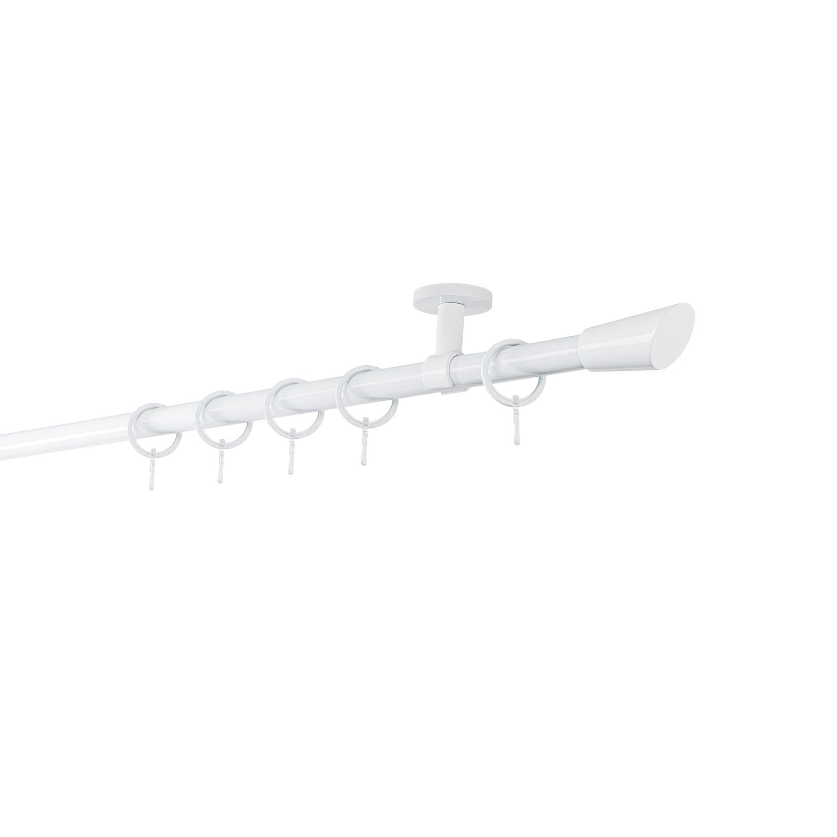 ONDECO Vorhangstange 360 cm Weiß