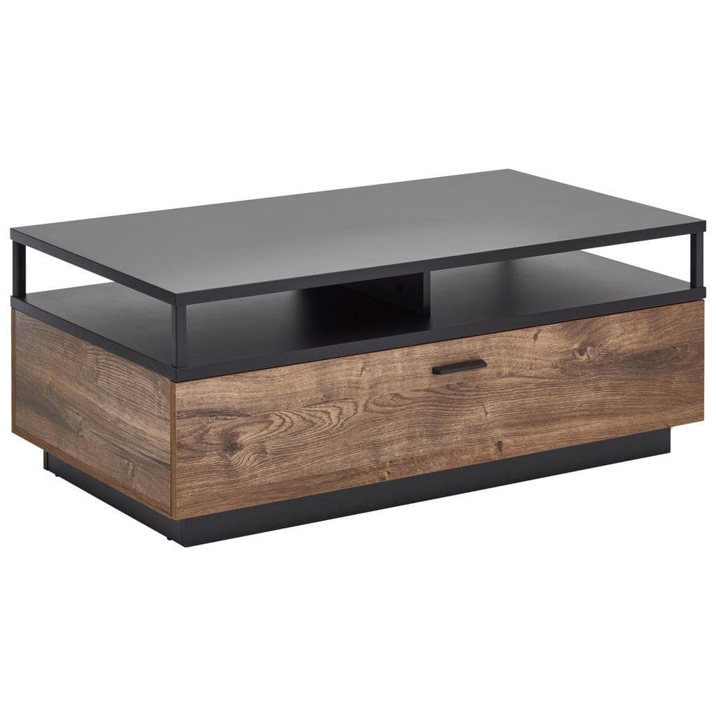 Cantus Couchtisch Grau Eiche Metall