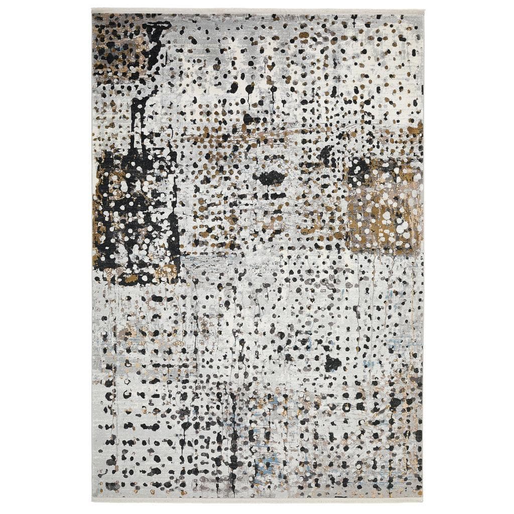 Musterring Webteppich Colorado Point Grau Mehrfarbig Abstraktes Rechteckig 140x200cm