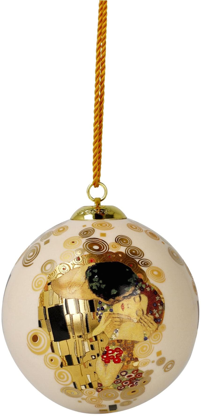 GOEBEL Hängedekoration Kugel Gustav Klimt - Kuss Bunt Porzellan