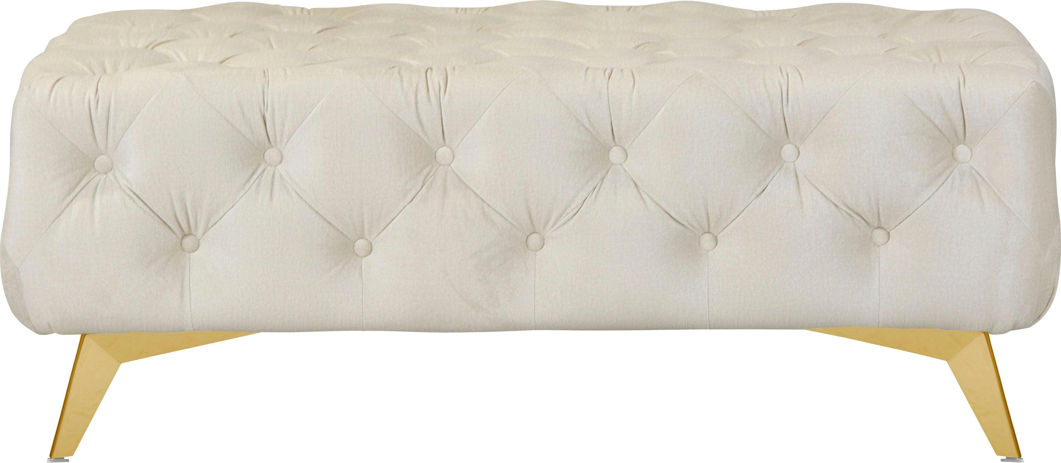 Home Affaire Polsterhocker Amaury Beige Chesterfield-Optik