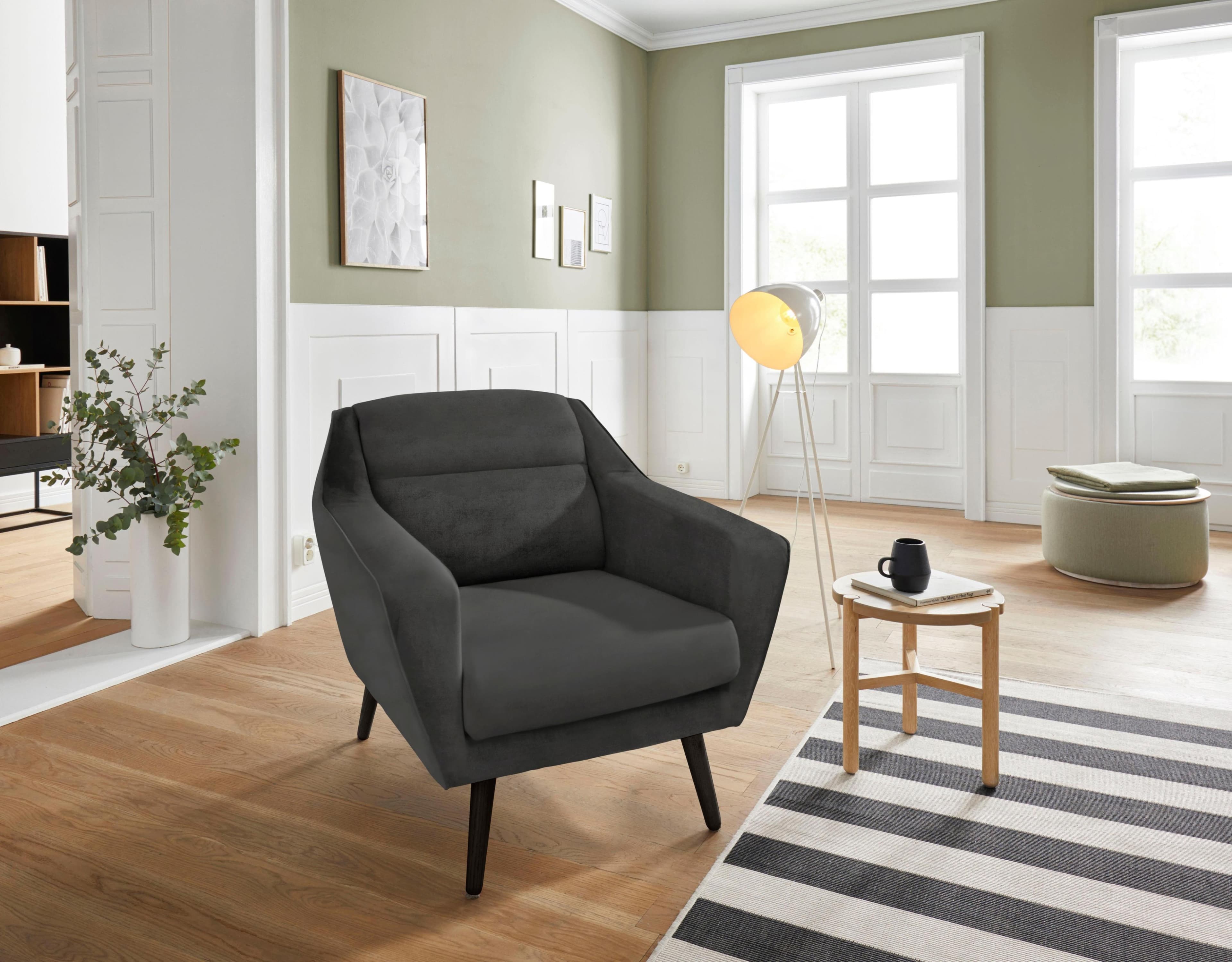 OTTO HOME Sessel Bille Anthrazit Skandinavisch Design
