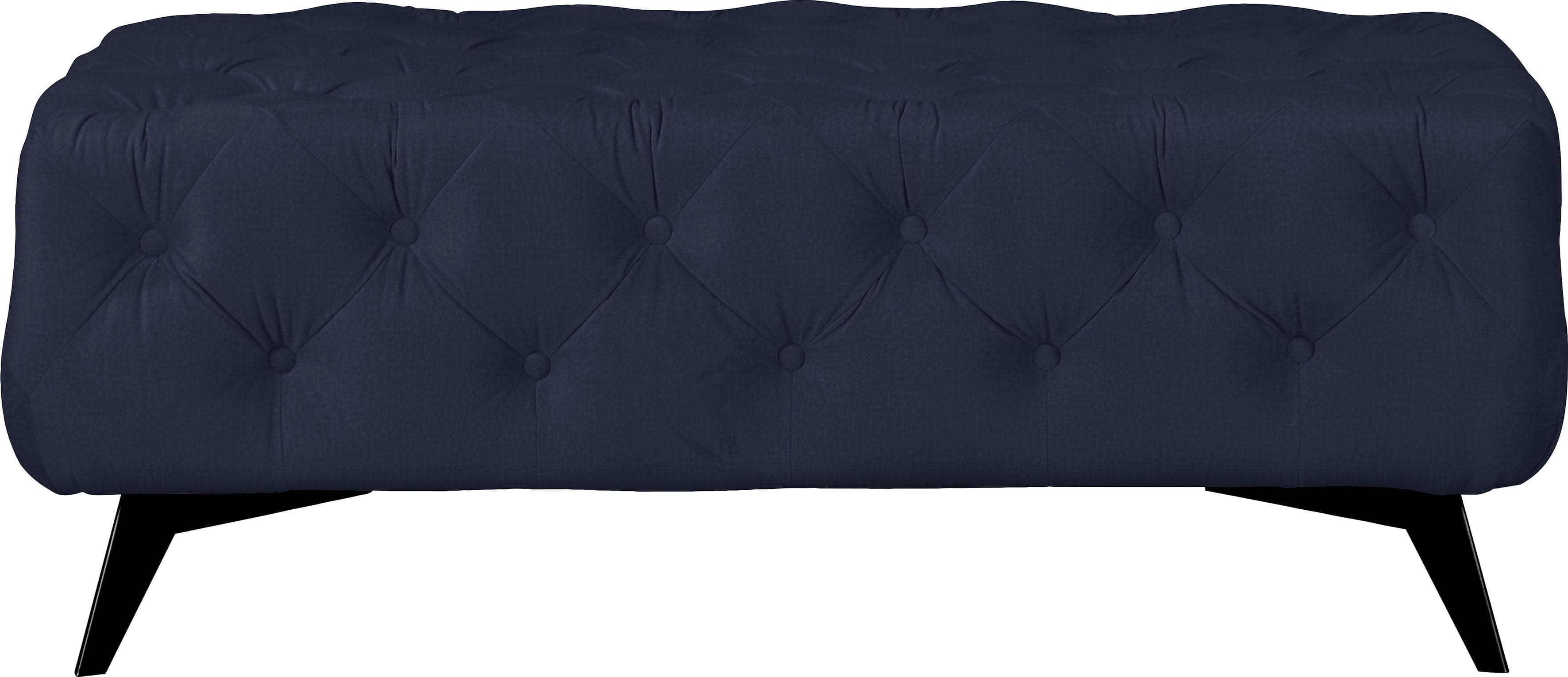 Home Affaire Polsterhocker Amaury Blau Chesterfield-Optik