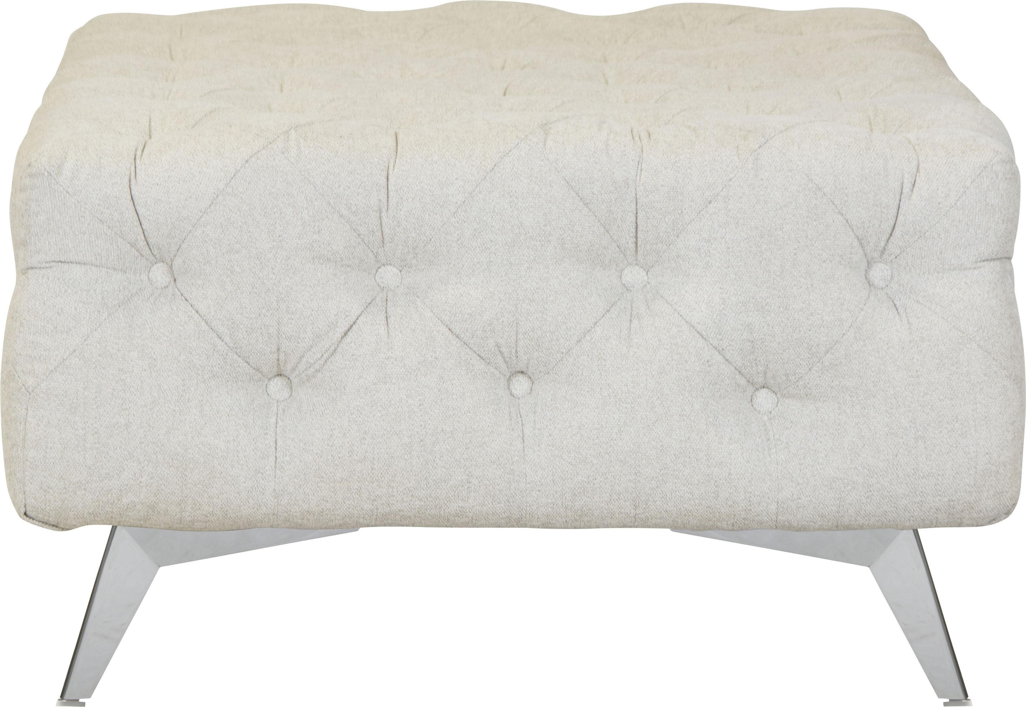 Home Affaire Polsterhocker Amaury Beige Chesterfield-Optik
