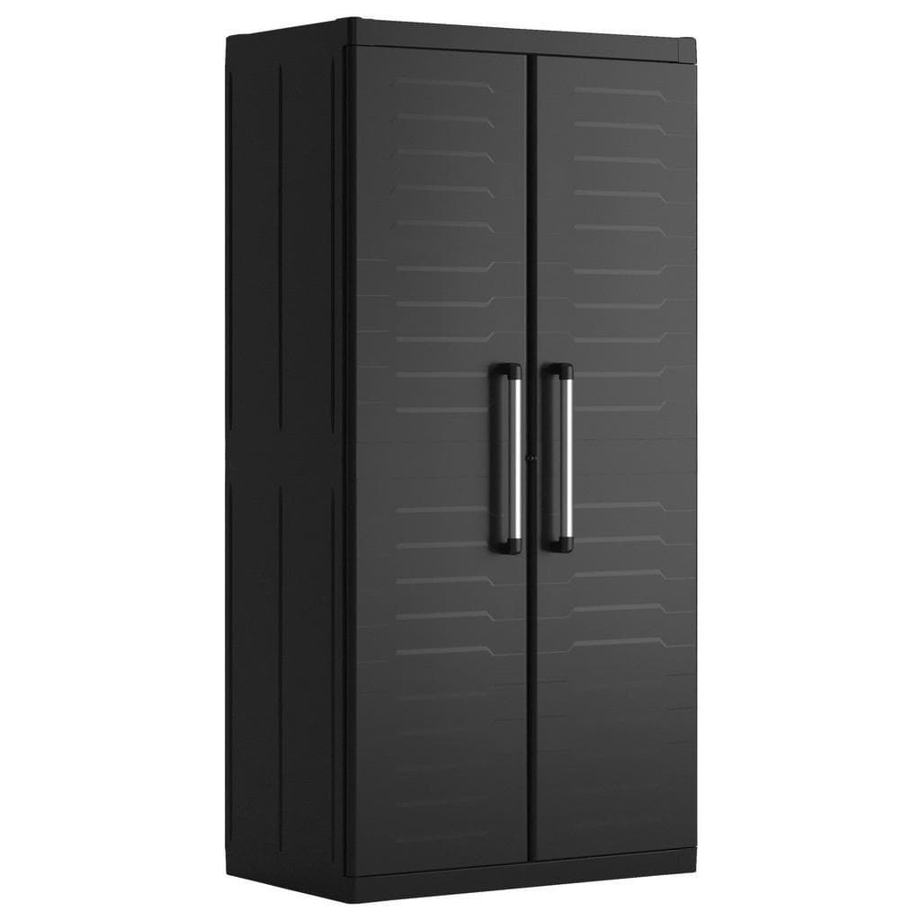Keter Geräteschrank Schwarz Kunststoff 4 Fächer
