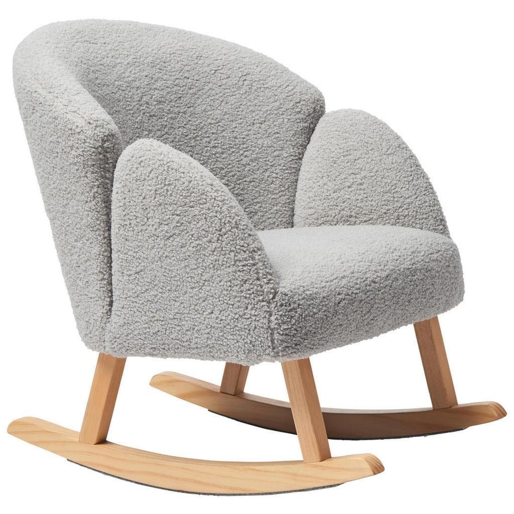 Jimmylee Kinder-Schaukelsessel Grau Polyester