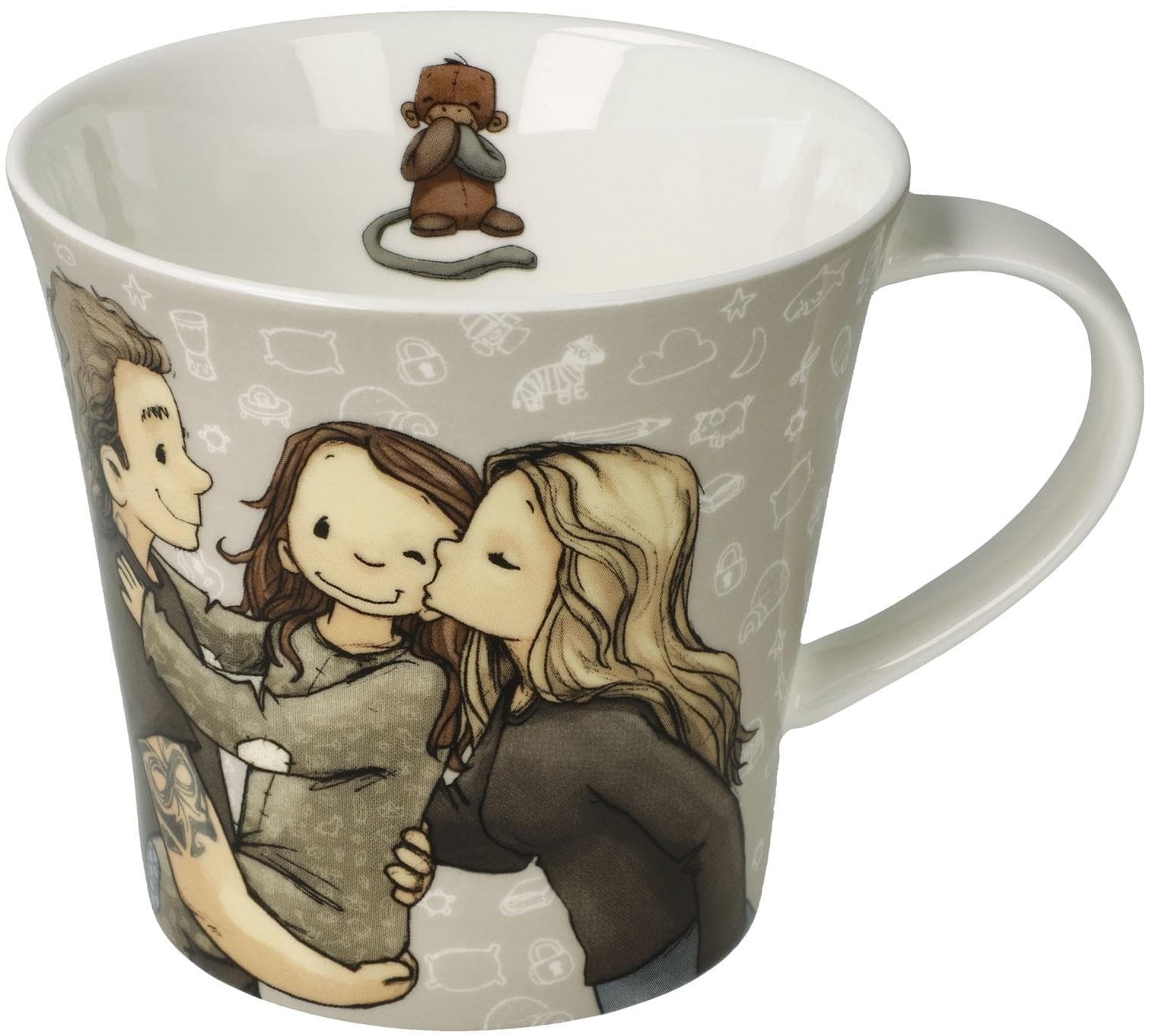 Tasse GOEBEL Coffee-/Tea Mug Anouk Familie Bunt Porzellan