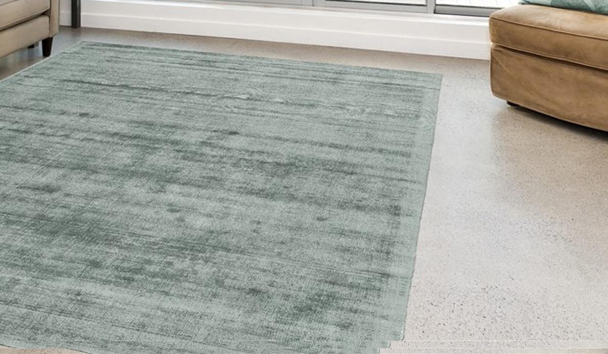 CALO-DELUXE Viteox 200 Teppich Grün Retro Kurzflor