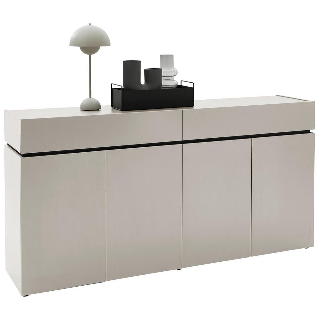 Voleo Schuhschrank Kaschmir Holzwerkstoff 6 Fächer 2 Schubladen