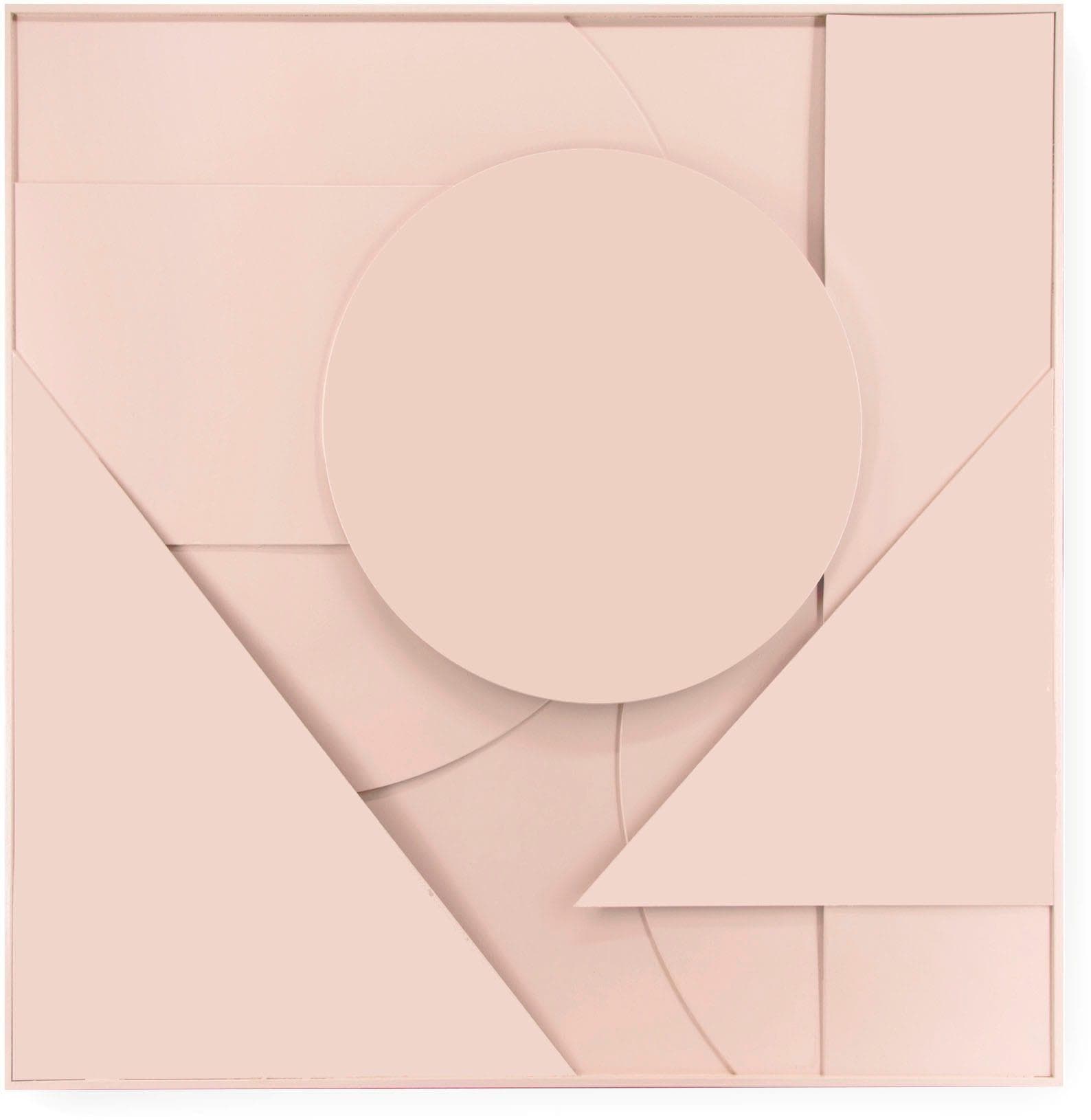 Art for the Home Abstract 3D Bild Beige Leinwand Wanddeko