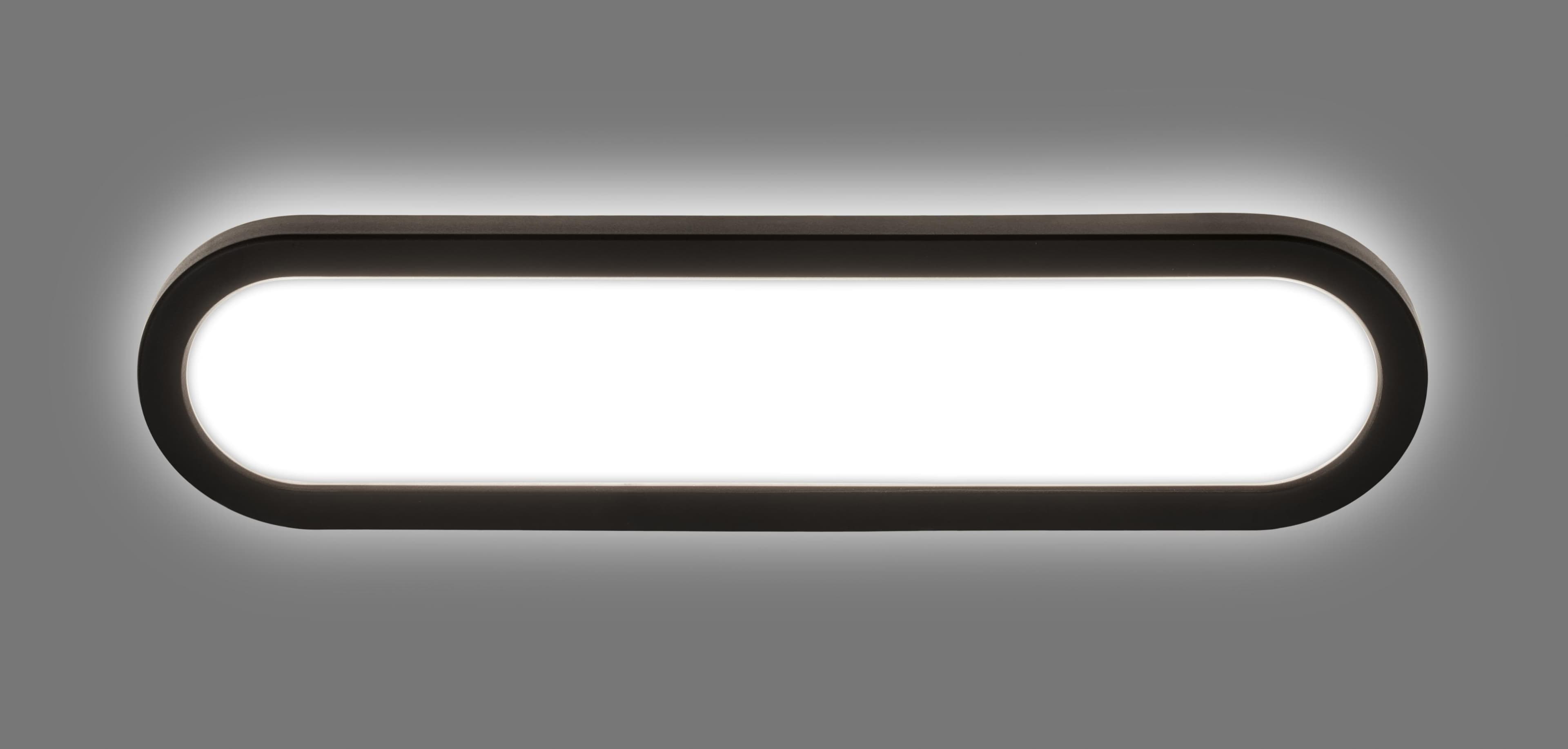Briloner LED-Bad-Wandlampe Pil Schwarz Kunststoff