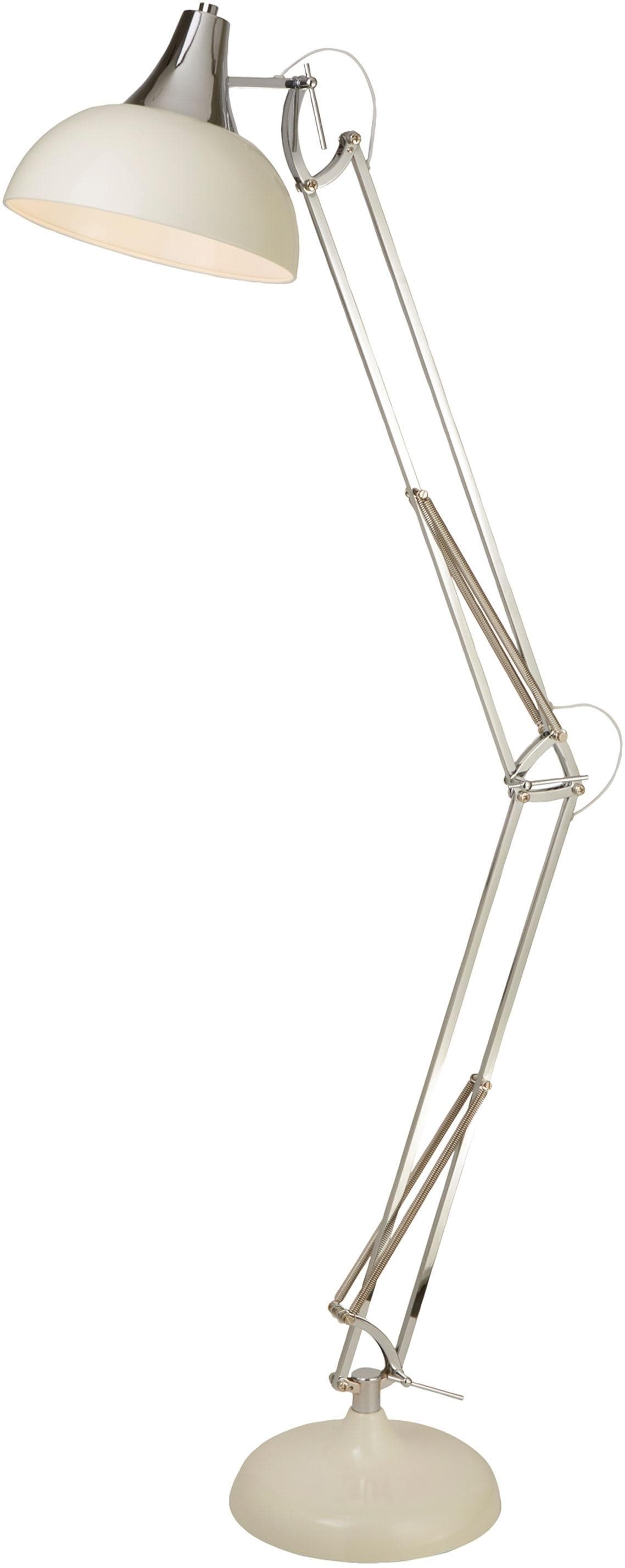 Searchlight Stehlampe Goliath Task Floor Lamp Creme Chrom