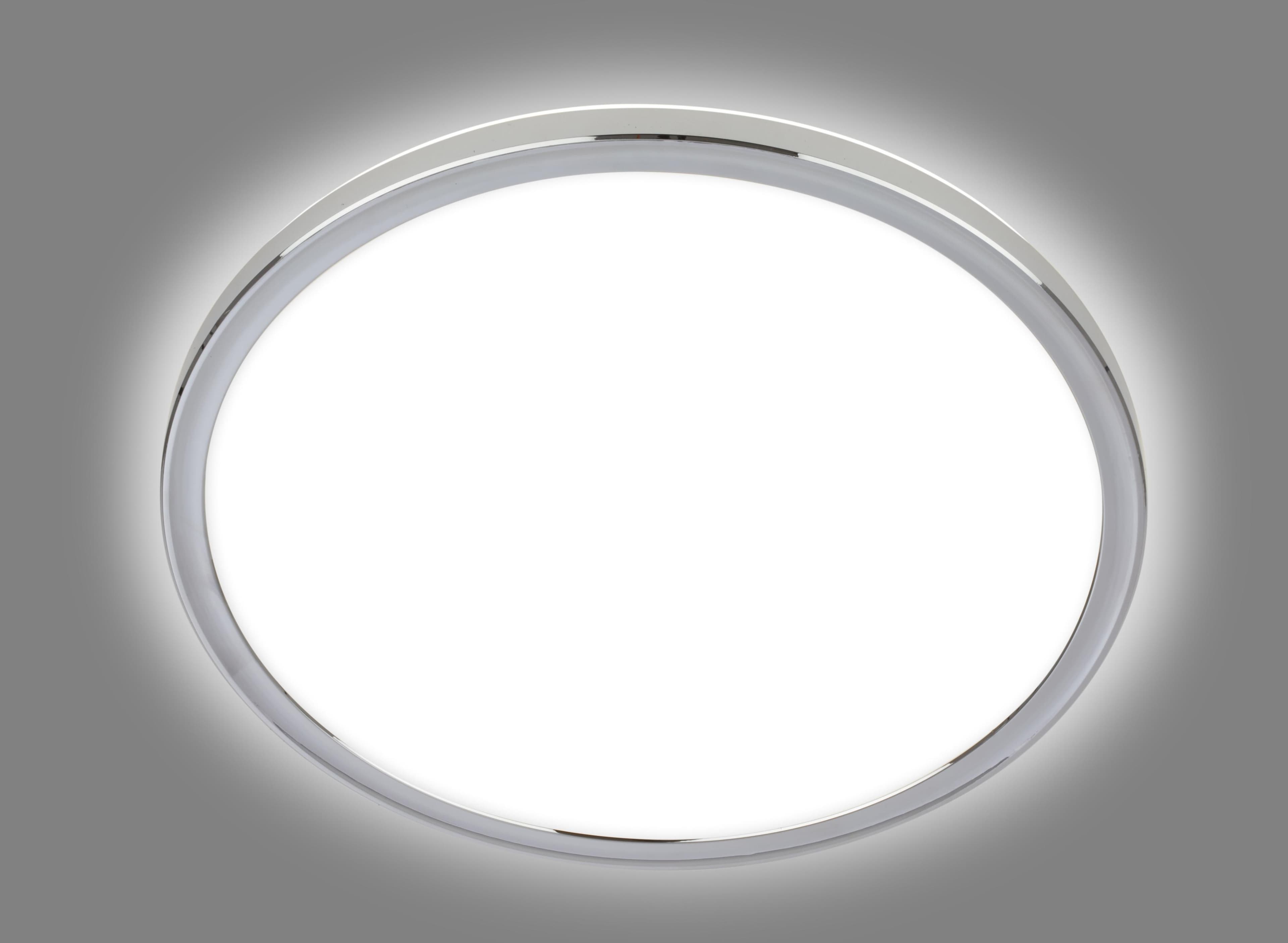 Briloner LED-Bad-Deckenlampe Pulap 29 cm Chrom/Weiß Metall